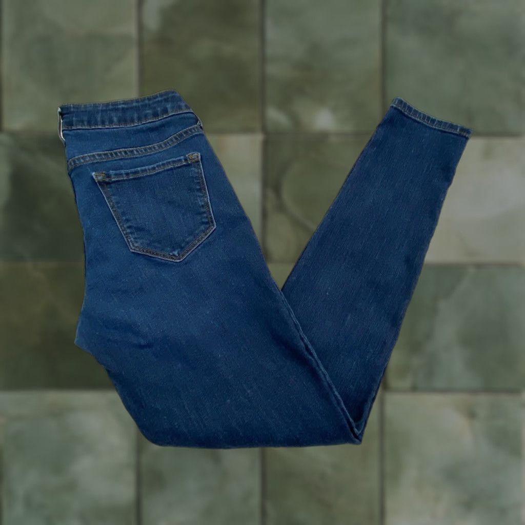 Old Navy Old Navy Women's Rockstar Skinny Jeans, Medium Wash Blue, Size 4, Regular Fit Size 27" / US 4 / IT 40 - 1 Thumbnail