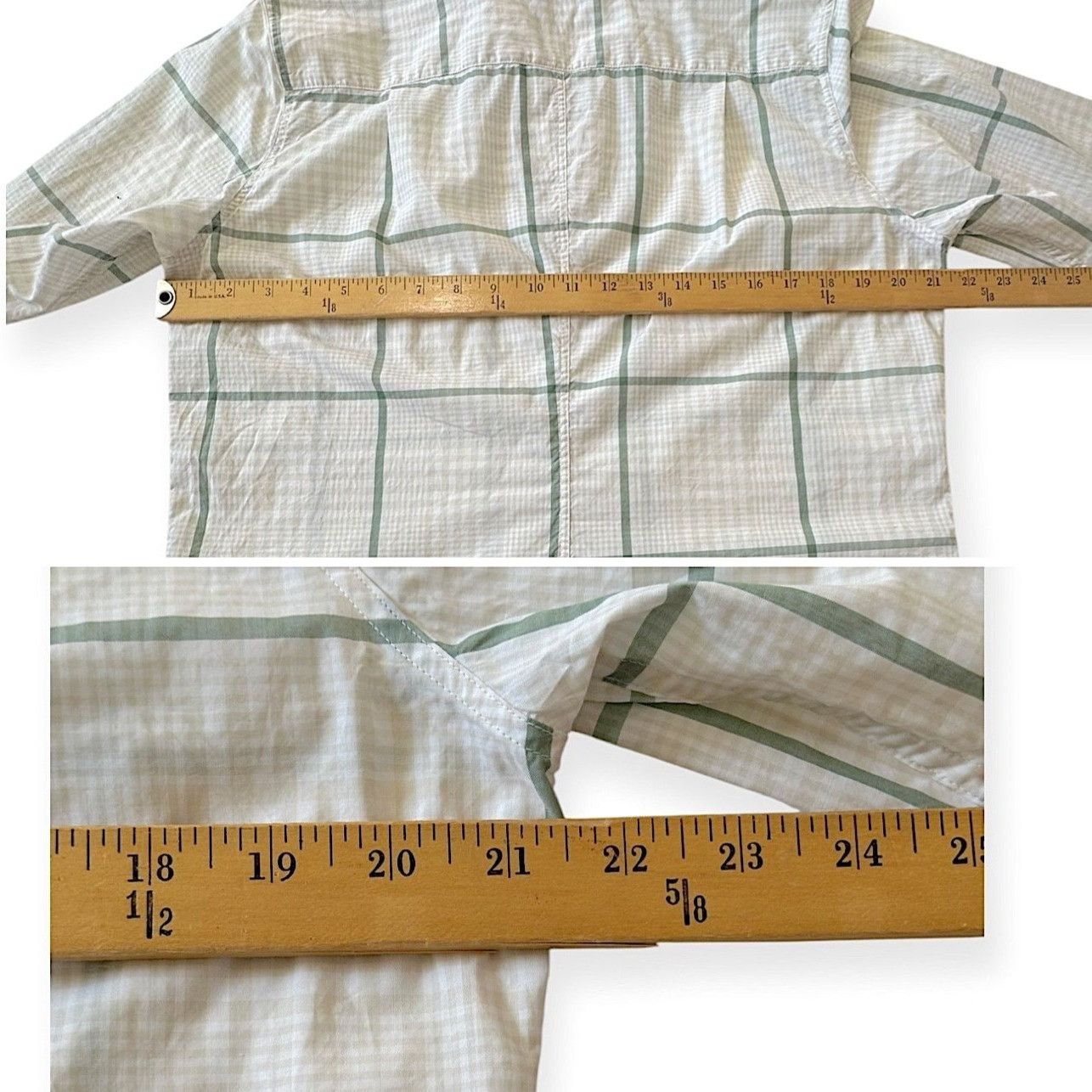Frank & Eileen Frank & Eileen Barry Shirt, Size XL , Green/sand Check, New, Size XL / US 12-14 / IT 48-50 - 10 Thumbnail