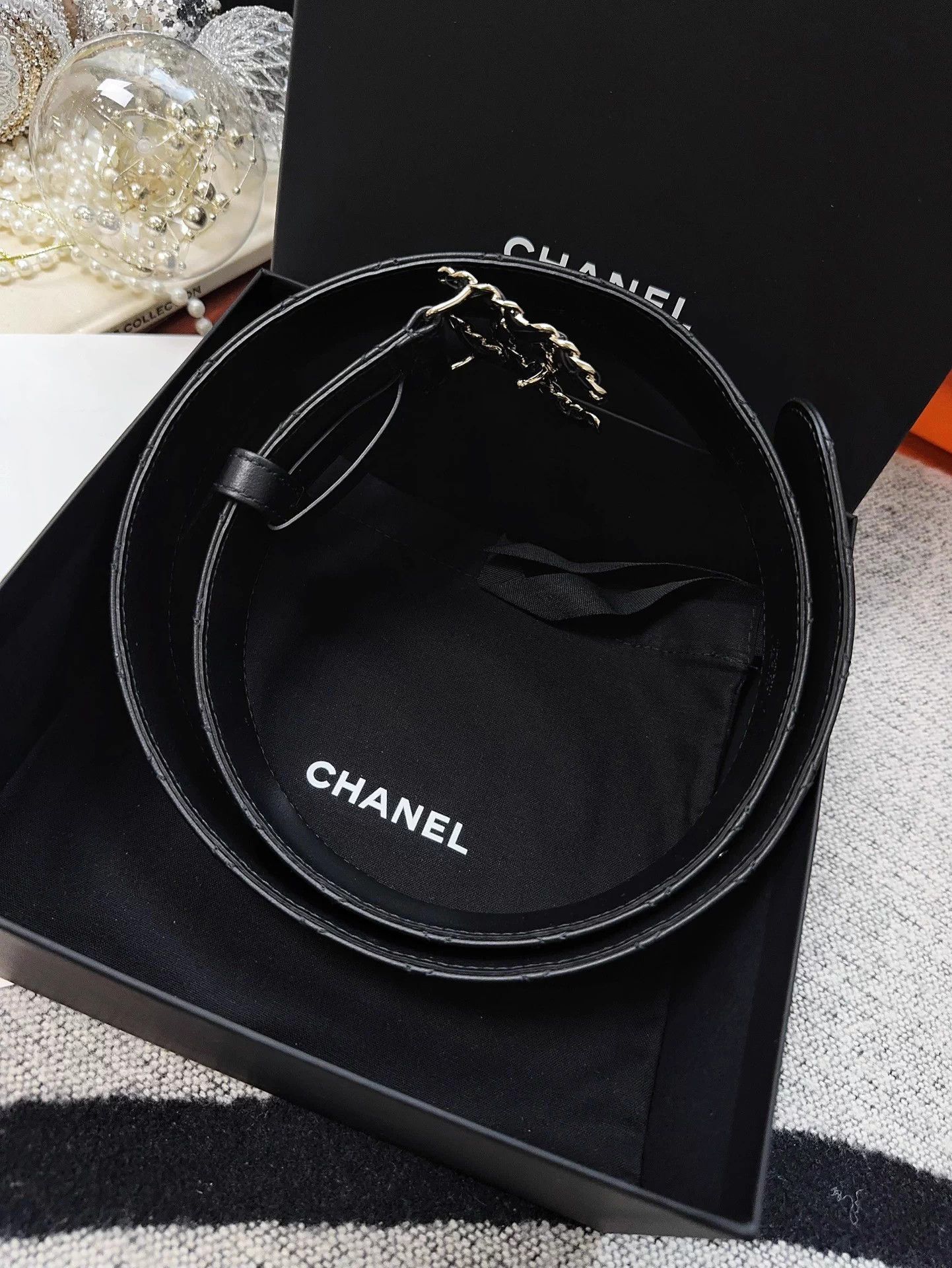 Chanel Chanel Classic Black Quilted Leather Chain CC Belt 80/32 Size ONE SIZE - 4 Thumbnail