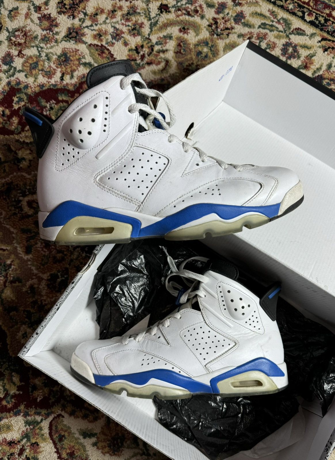 Jordan Brand 2014 Air Jordan 6 Sport Blue Size US 8 / EU 41 - 1 Thumbnail