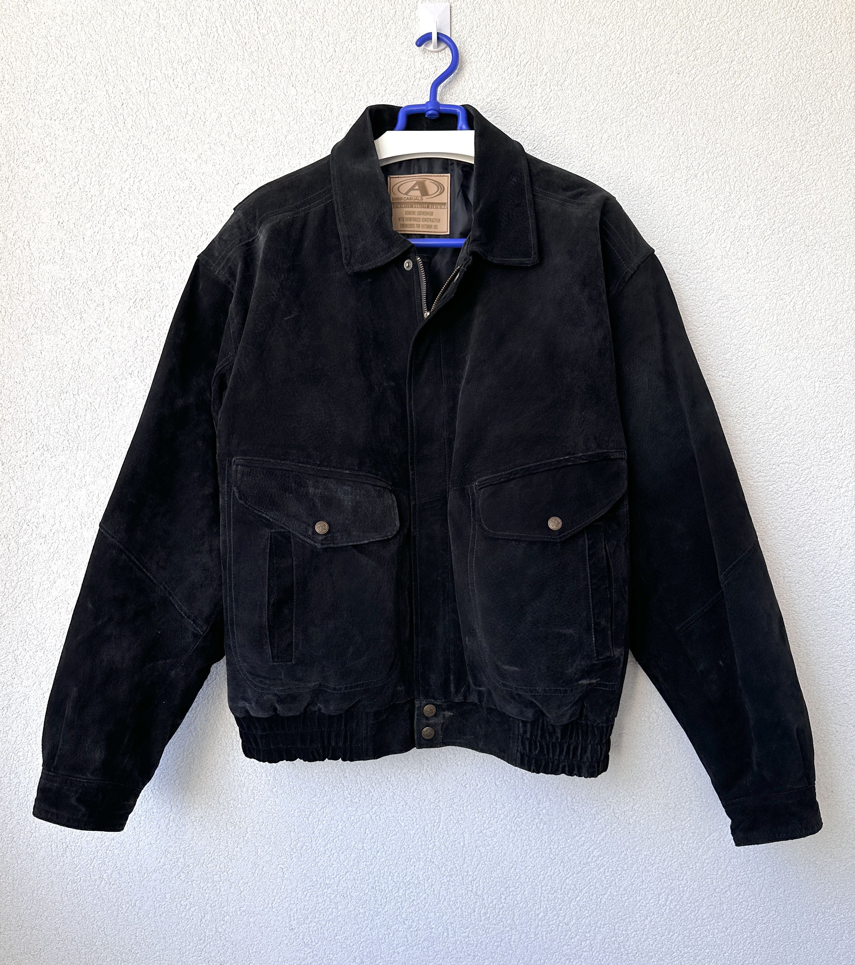 Vintage Vintage men leather bomber jacket oversize boxy Size US L / EU 52-54 / 3 - 8 Thumbnail