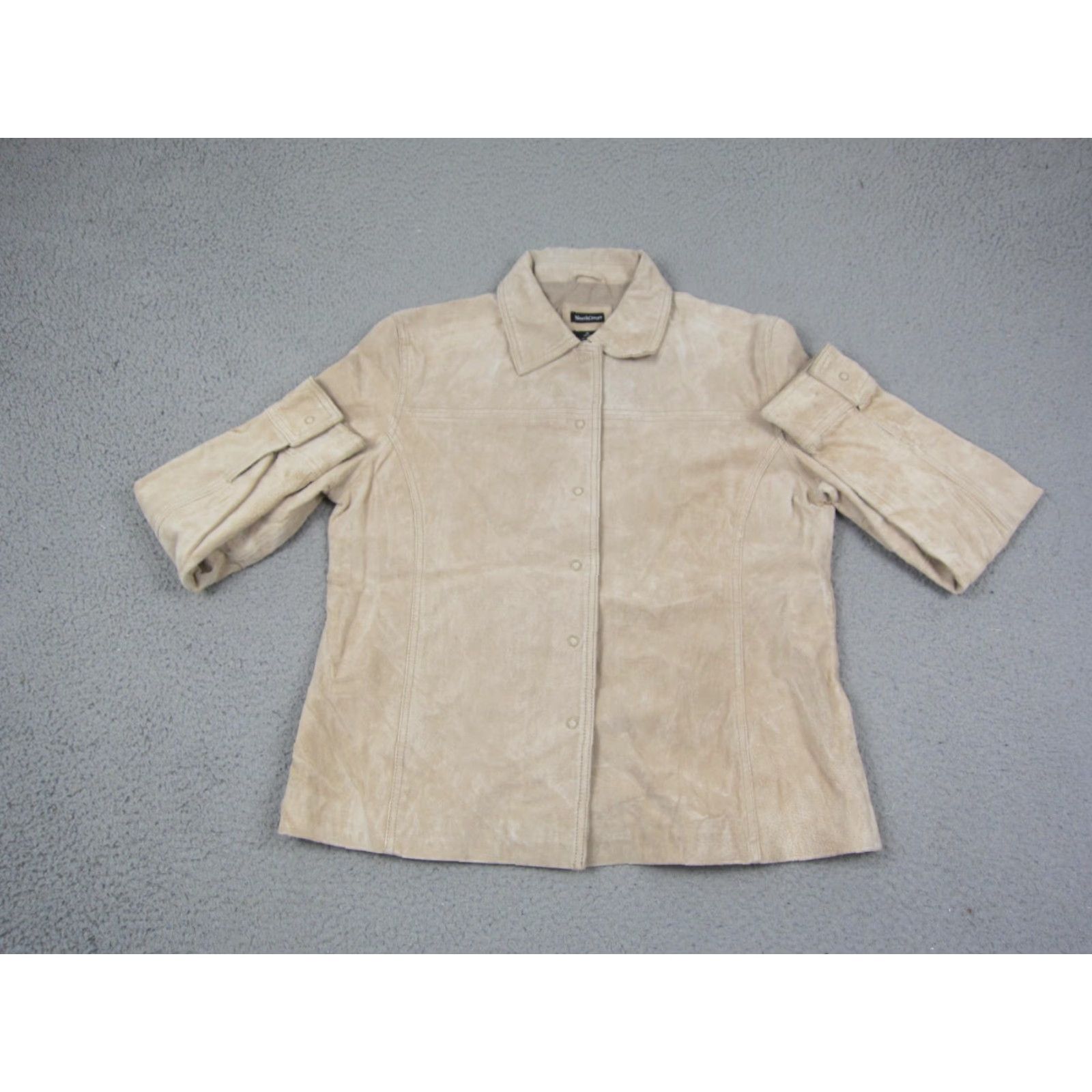 Vintage VINTAGE Northcrest Jacket Womens M Brown Suede Leather Snap 90s Western 80s 90s Mens Womens Size M / US 6-8 / IT 42-44 - 2 Thumbnail