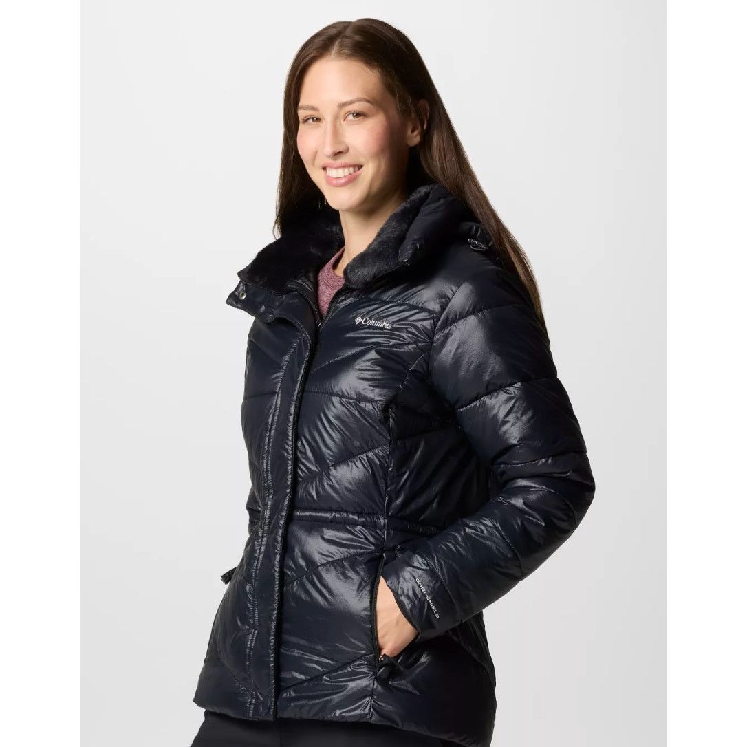 Columbia Columbia Black Insulated Buffer Jacket Coat Hood fur Sz L Size L / US 10 / IT 46 - 3 Thumbnail