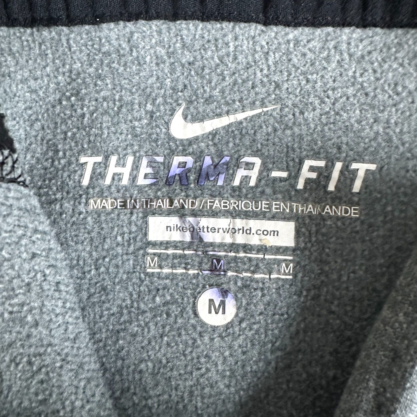 Nike Nike Jacket Women M Gray Black Therma Fit Fleece Full Zip Hooded Logo Mid-Length Windbreaker Winter Fall Size M / US 6-8 / IT 42-44 - 4 Thumbnail