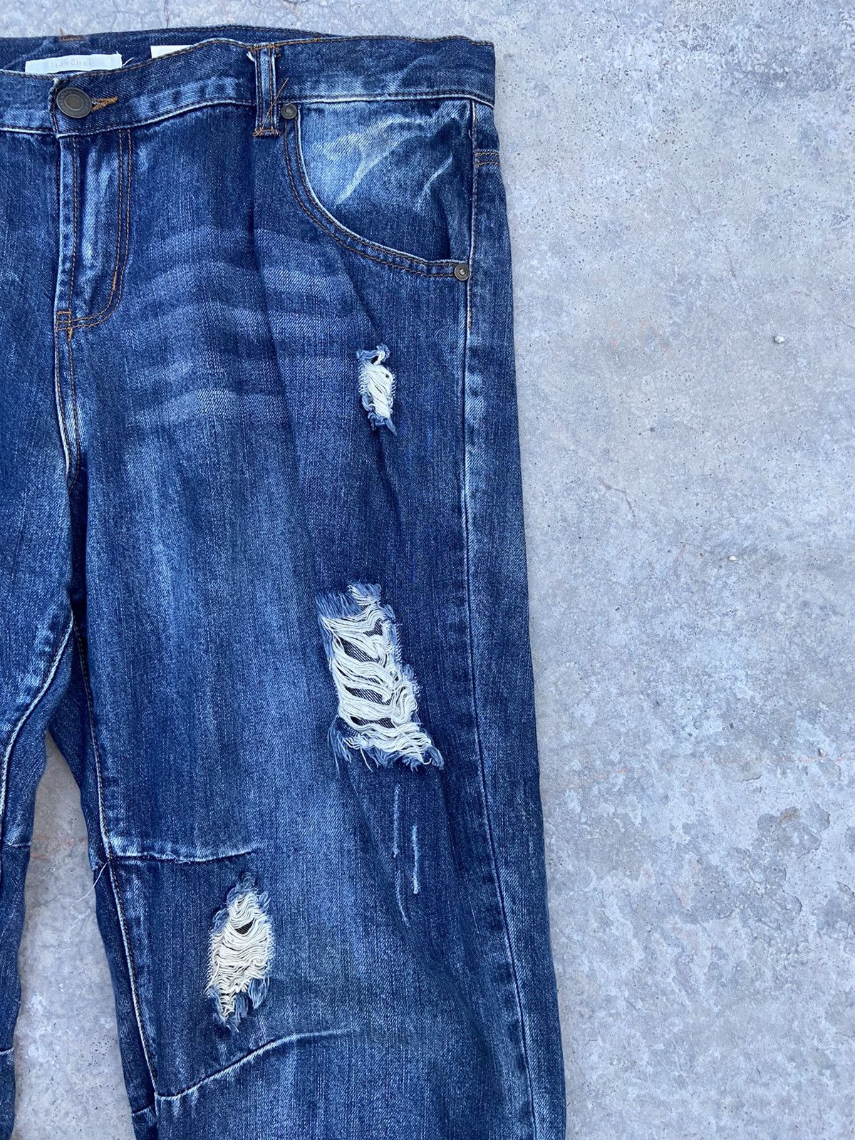Japanese Brand Monchel jeans distressed Size US 40 / EU 56 - 3 Thumbnail