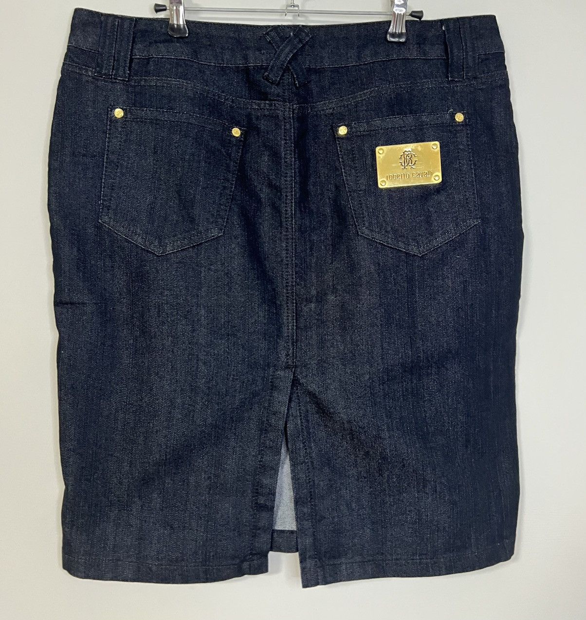 Roberto Cavalli Roberto Cavalli denim skirt L Size 33" - 1 Thumbnail