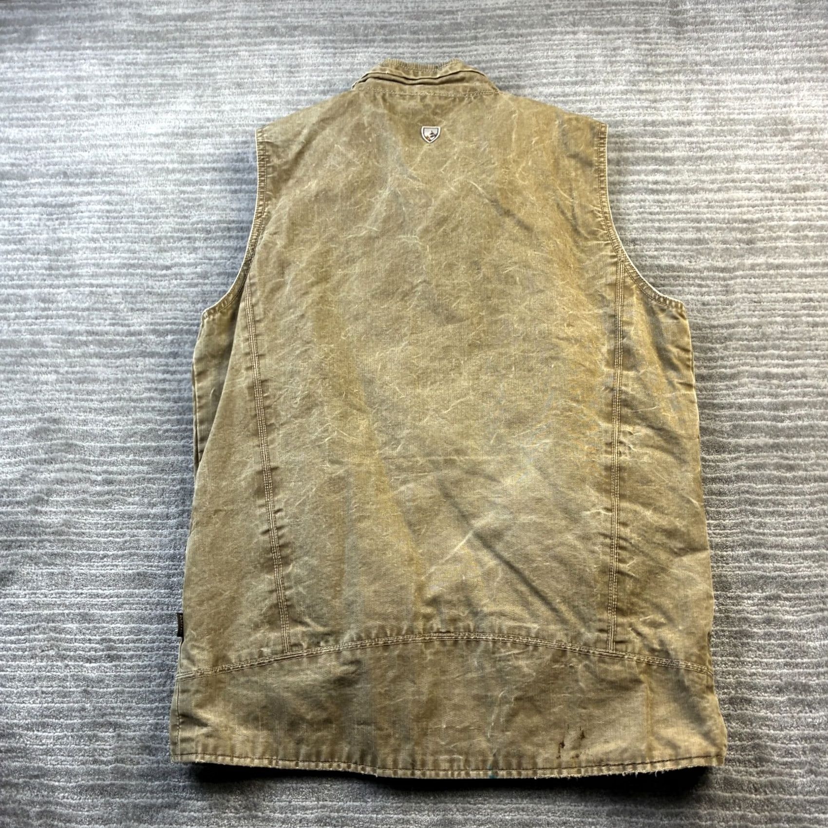 Vintage Kuhl Burr Vest Mens Small Vintage Patina Dye Fleece Lined Sleeveless Hiking Size US S / EU 44-46 / 1 - 2 Thumbnail