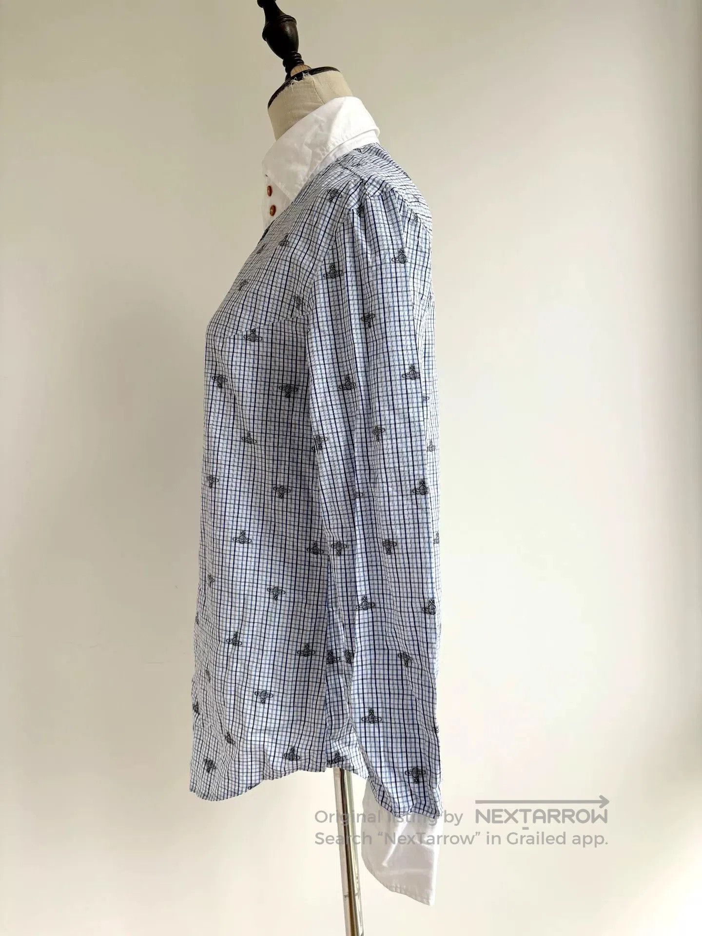 Vivienne Westwood vivienne westwood blue checkered saturn shirt. Size XL / US 12-14 / IT 48-50 - 4 Thumbnail