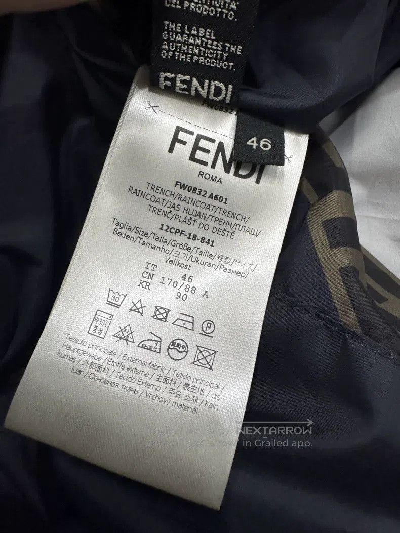 Fendi Fendi Roma Letter Monogrammed Ventilated Hooded Zip Lined Size US S / EU 44-46 / 1 - 6 Thumbnail