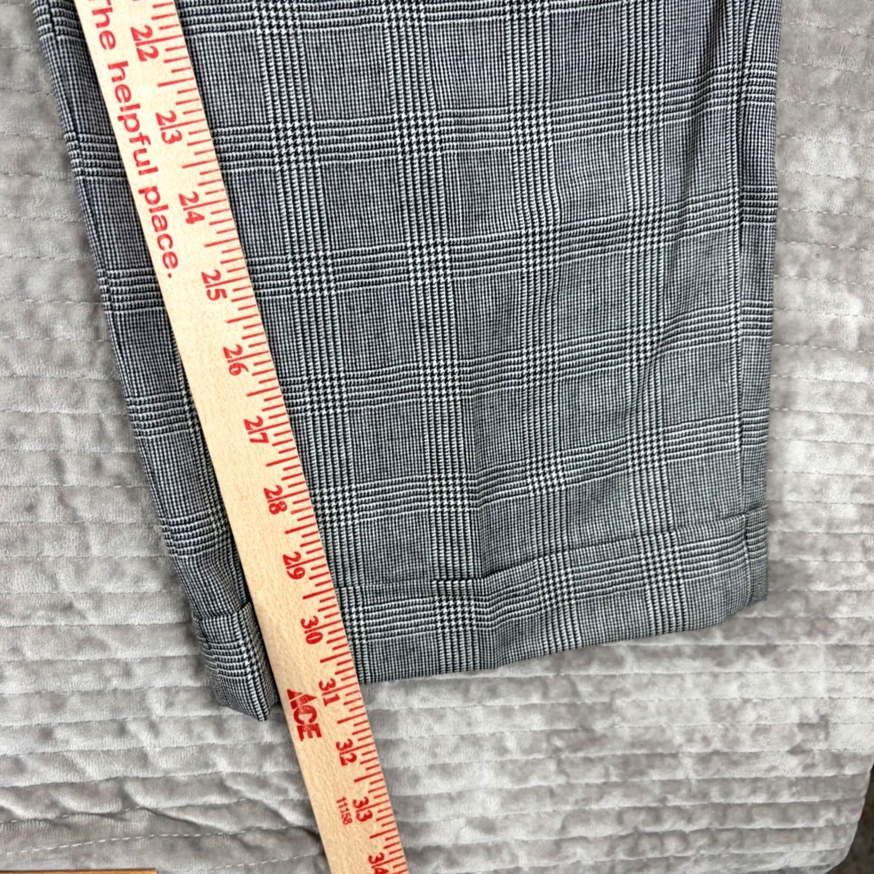 Brooks Brothers Brooks Brothers 346 wool cashmere glen plaid pleated cuffed pants grey 35x30 Size US 35 - 4 Thumbnail