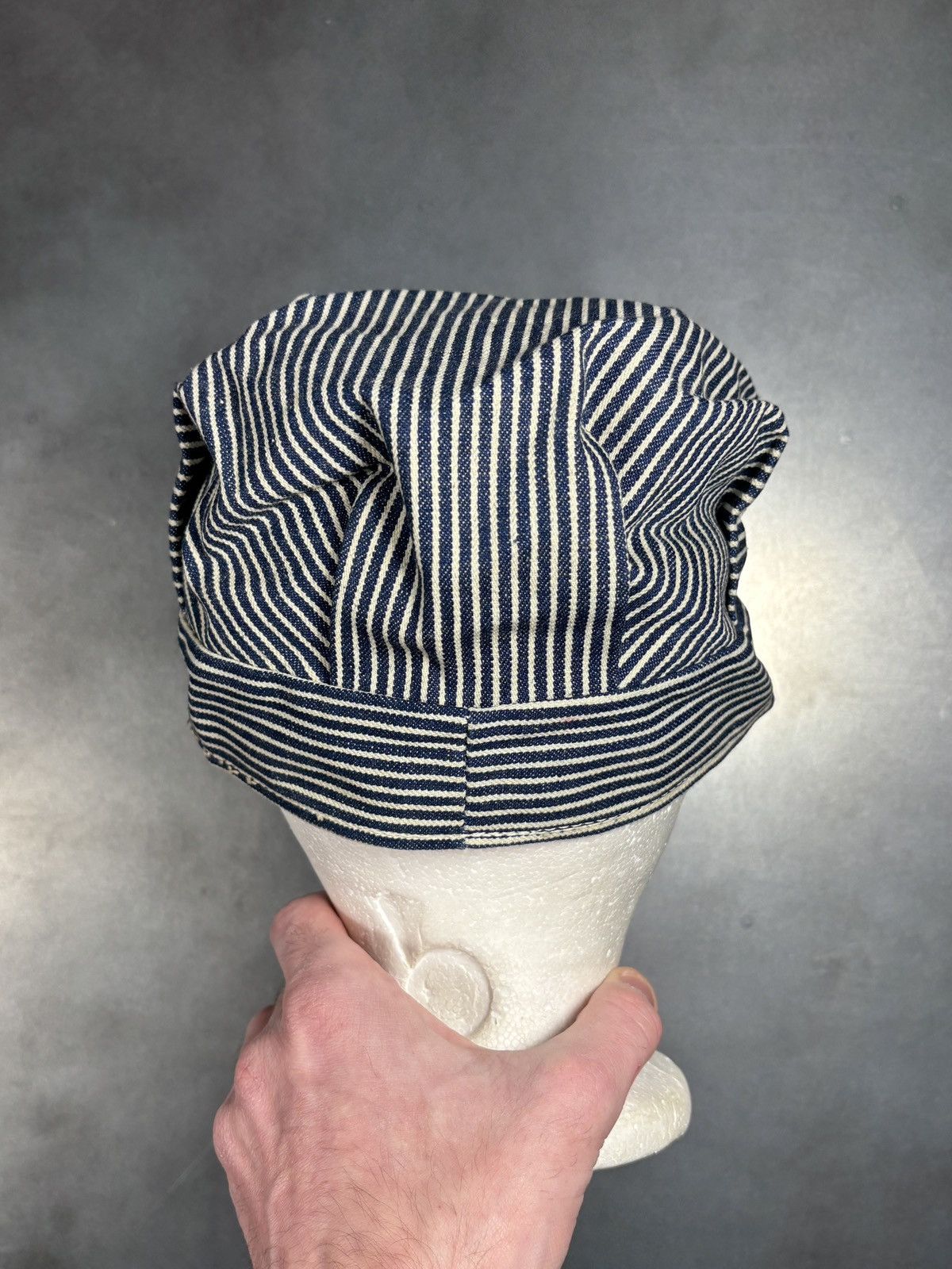 Levi's Vintage Levi's Railway Cap Hickory Stripe White Tab 60s 70s Size ONE SIZE - 10 Thumbnail