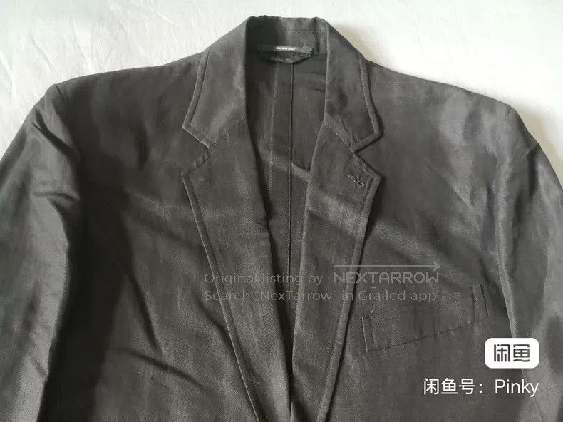 Hermes Hermes Men's casual suit jacket, thin black style Size 50R - 2 Thumbnail