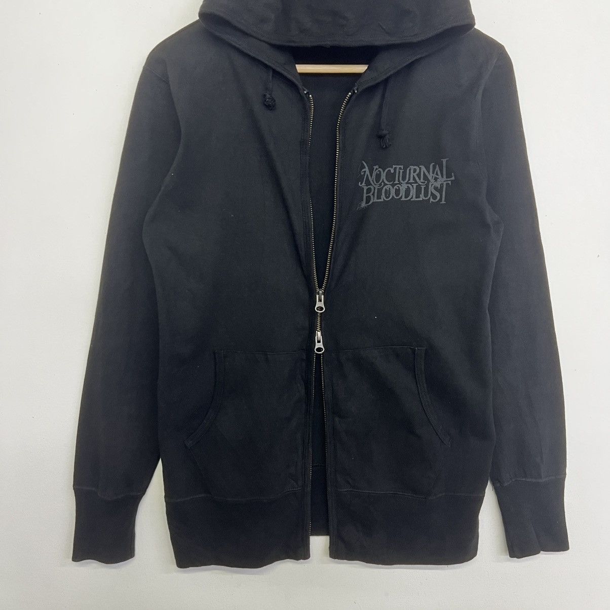 Band Tees NOCTURNAL BLOODLUST JAPANESE BRAND ZIPER HOODIE Size US M / EU 48-50 / 2 - 5 Thumbnail