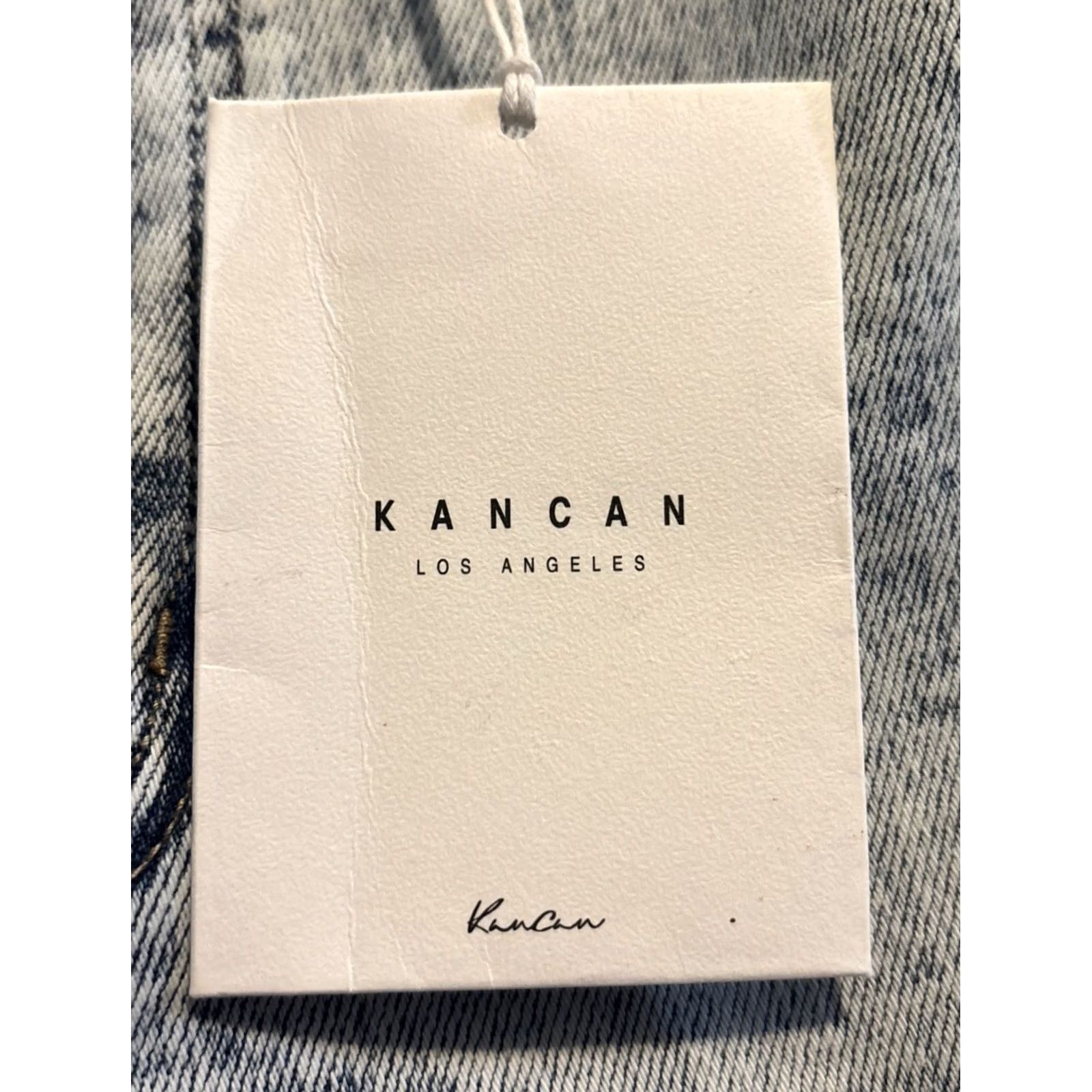 Vintage NWT KanCan Jeans Blue Stonewash High-rise Flared 11/29x34 80s 90s Vintage-Inspired Womens Jeans Kansan? (note: keep as KanCan) Size 32" / US 10 / IT 46 - 7 Thumbnail