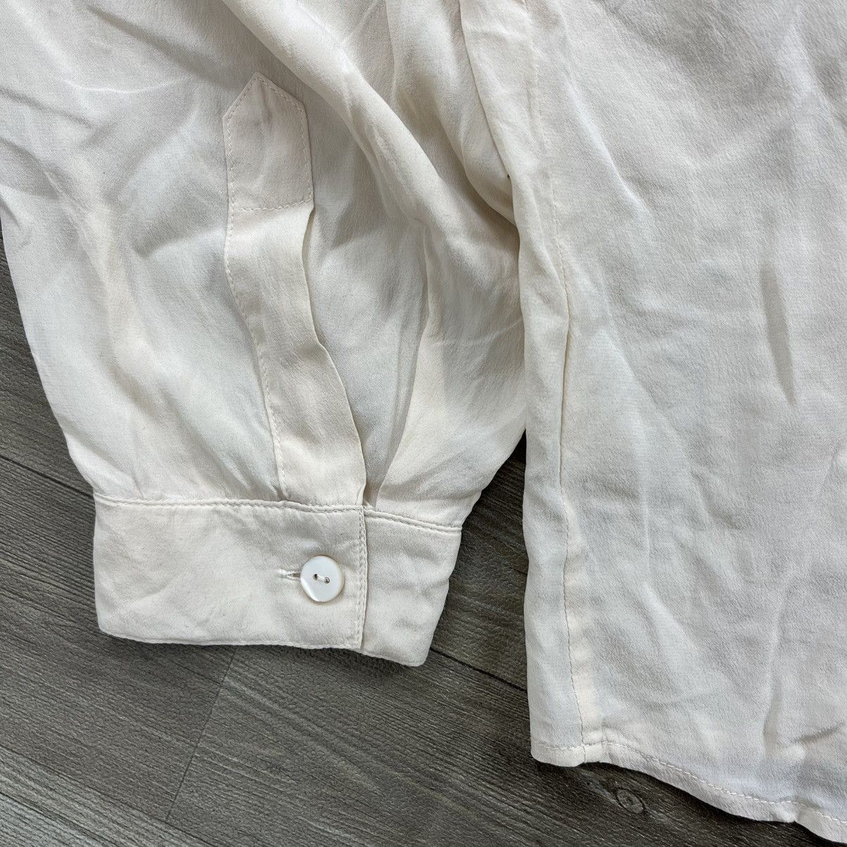 Burberry 1990s Vintage Burberrys Paris Italy Silk Shirt Luxury Size US M / EU 48-50 / 2 - 9 Thumbnail
