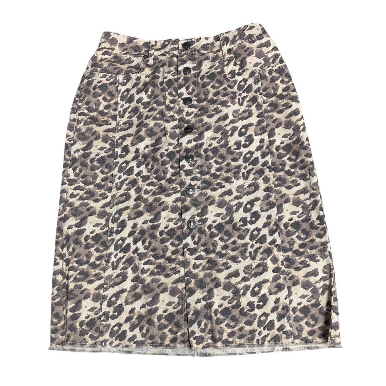 American Eagle Outfitters New American Eagle Womens Small Front Button Skirt Size 27" / US 4 / IT 40 - 1 Thumbnail