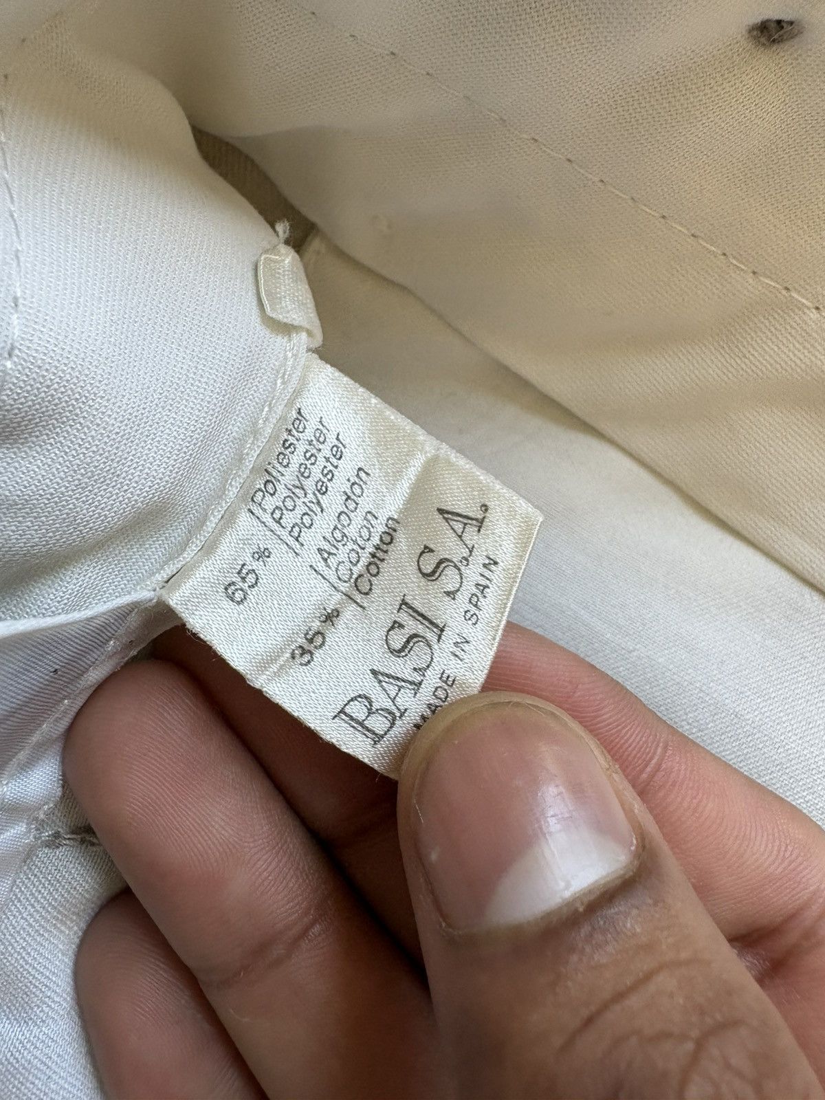 Lacoste Chemise Lacoste Vintage 80s 90s Ivory Tan Chinos Golf 36x31 Size US 36 / EU 52 - 6 Thumbnail