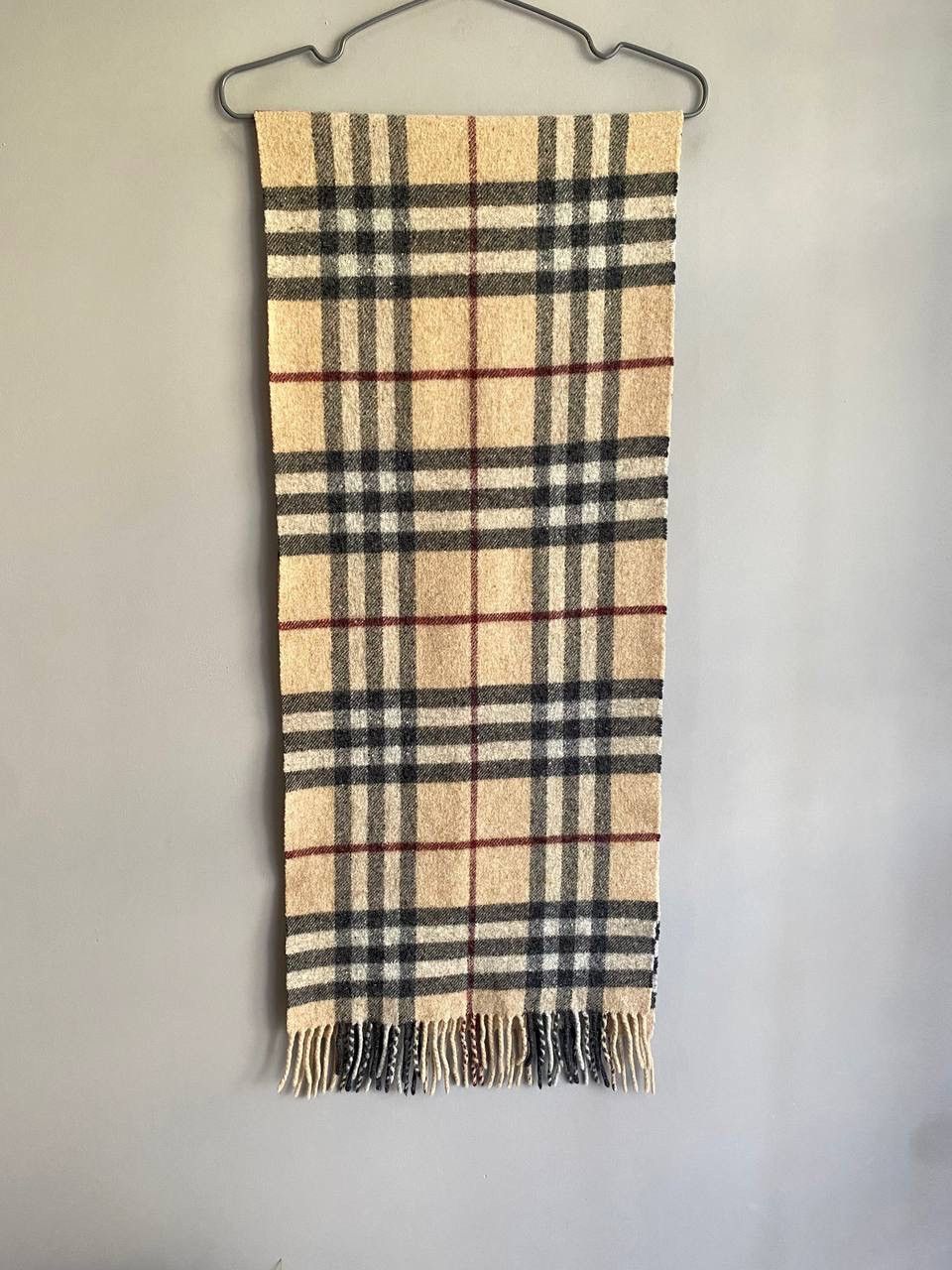 Burberry Burberry London Nova Check Pattern 100% LambsWool Scarf Size ONE SIZE - 5 Thumbnail