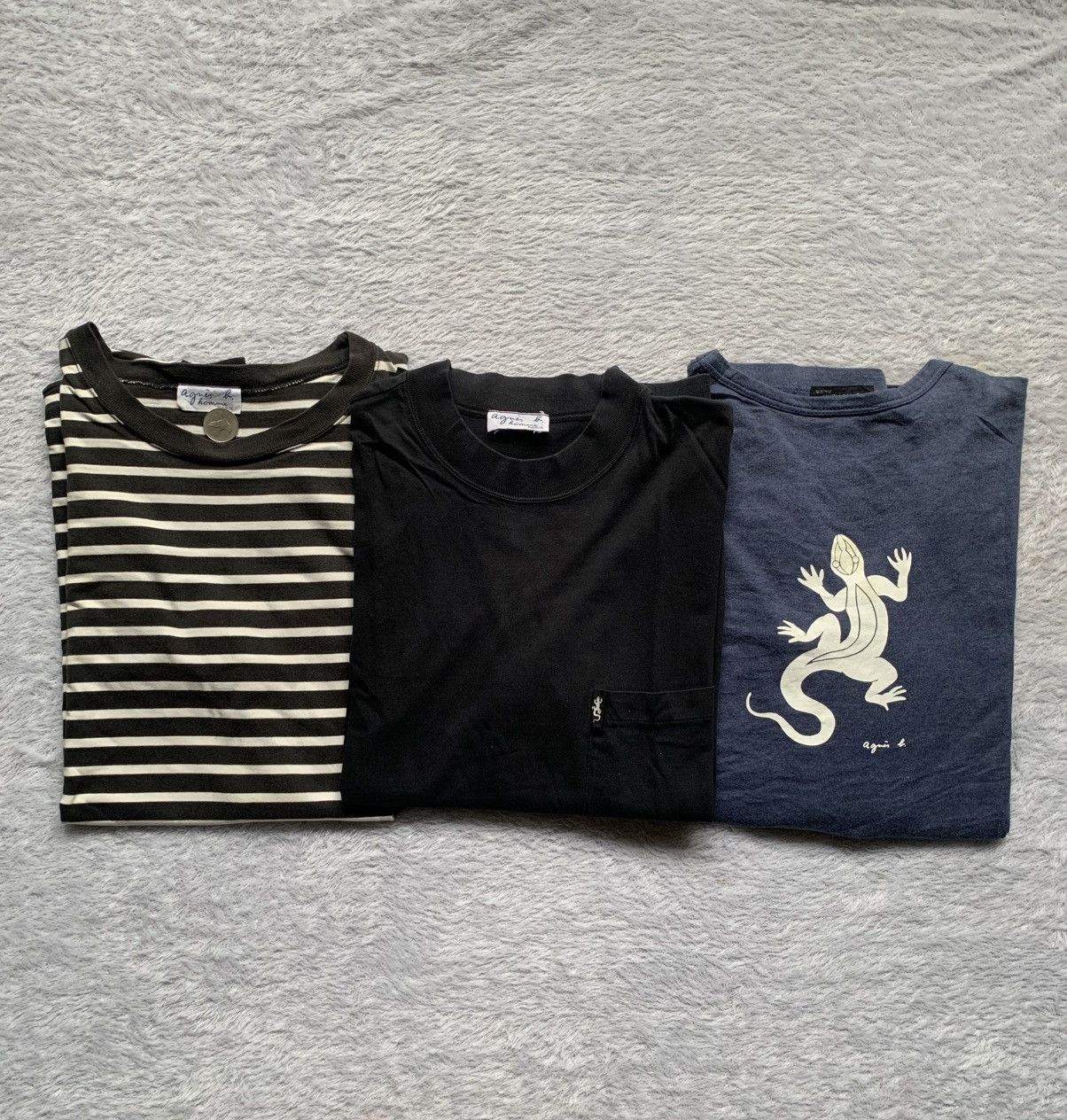 agnes b. Bundle 3pcs agnes b striped, long sleeve and pocket tee Size US L / EU 52-54 / 3 - 1 Thumbnail