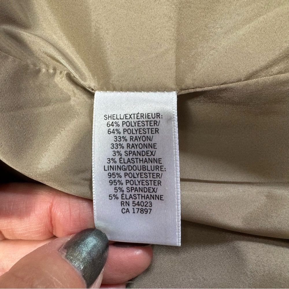 Banana Republic NWT New Banana Republic Plaid Pencil Light Brown Skirt Size Size 26" / US 2 / IT 38 - 6 Thumbnail