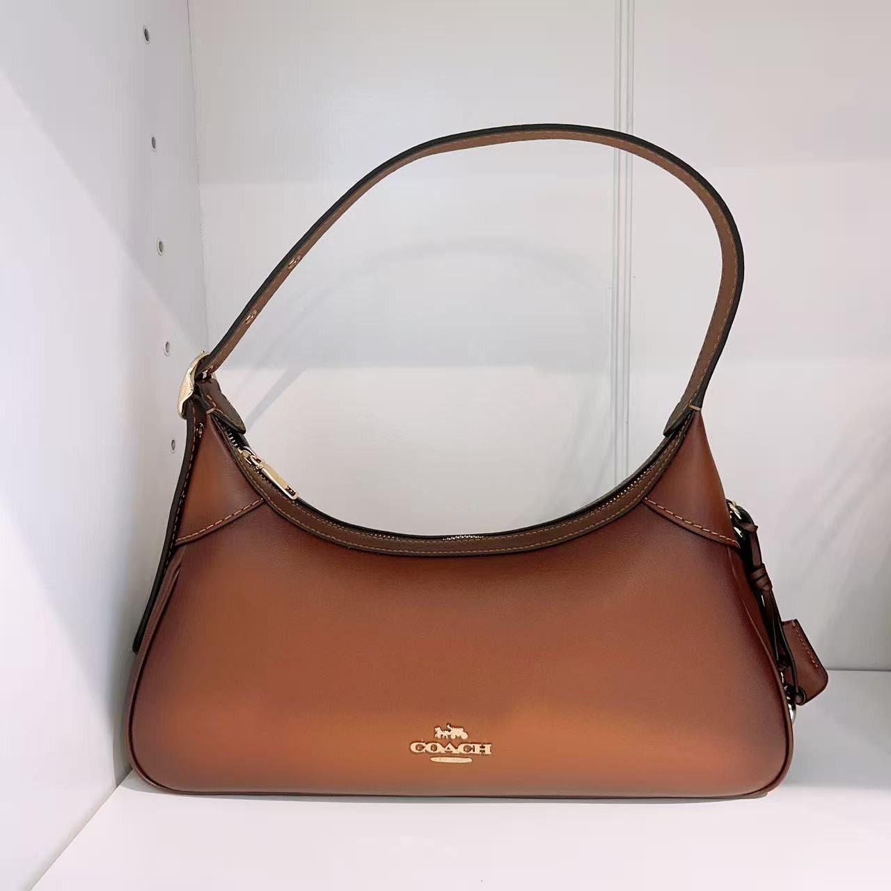 Coach Ella Small Shoulder Bag CDY38 Gold/Redwood Size ONE SIZE - 1 Thumbnail
