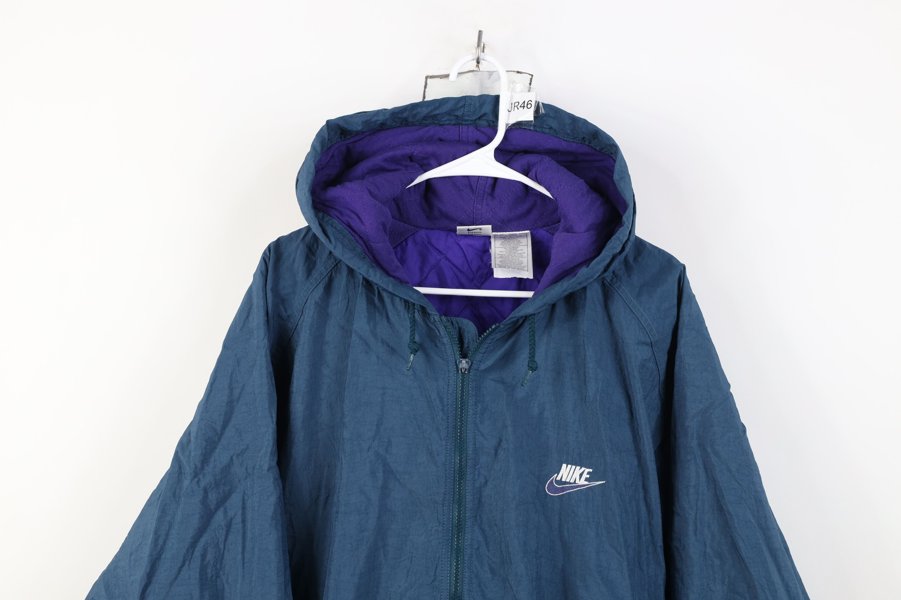 Nike Vintage 90s Nike Travis Scott Mini Swoosh Hooded Jacket Size US L / EU 52-54 / 3 - 2 Thumbnail