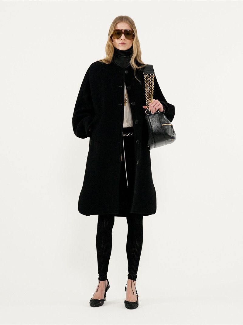Chloe o1loc1c11125 Coat in Black Size XS / US 0-2 / IT 36-38 - 4 Thumbnail