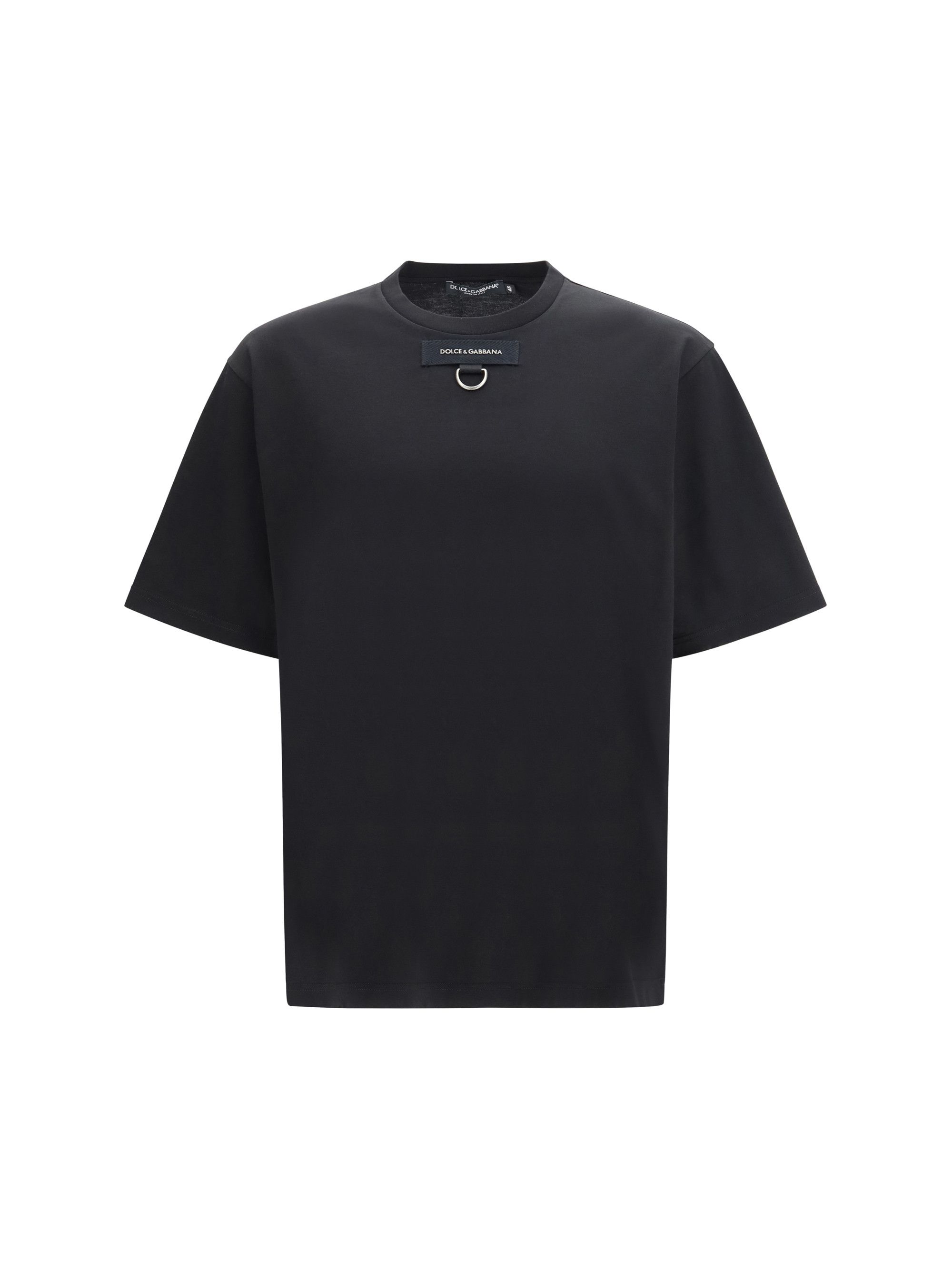 Dolce & Gabbana Round neck short sleeve T-shirt with D-ring detail Size US M / EU 48-50 / 2 - 1 Thumbnail