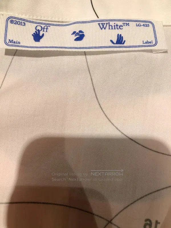Off-White Off-White Patterned Mid-Length Cotton Dress . Size XS / US 0-2 / IT 36-38 - 5 Thumbnail