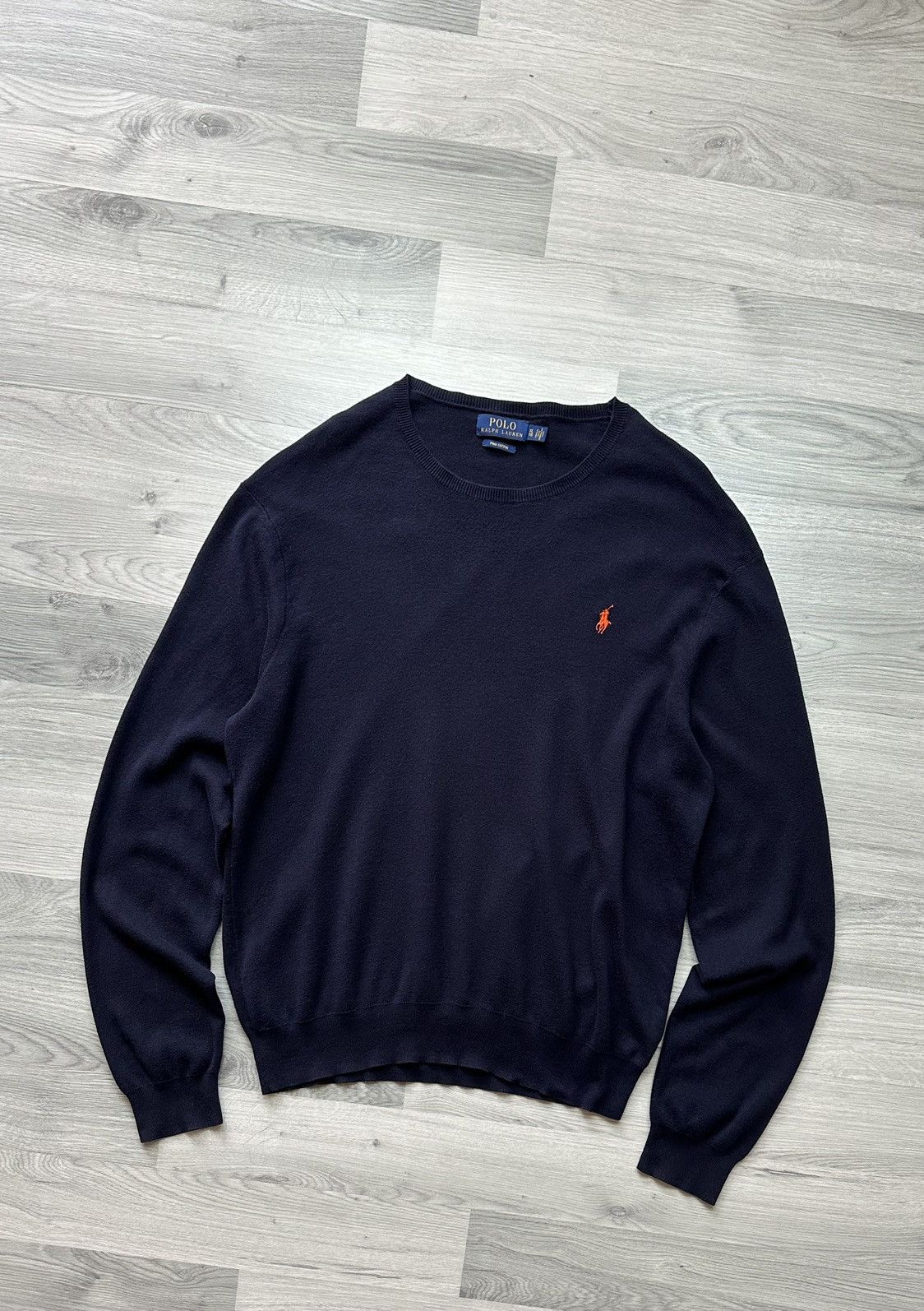 Ralph Lauren Sweater Polo Ralph Lauren pima cotton navy blue Size US XL / EU 56 / 4 - 1 Thumbnail
