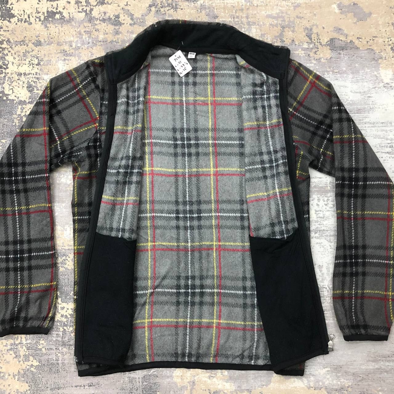 Japanese Brand × Uniqlo Y235 UNIQLO TARTAN FLEECE JACKET Size US L / EU 52-54 / 3 - 5 Thumbnail