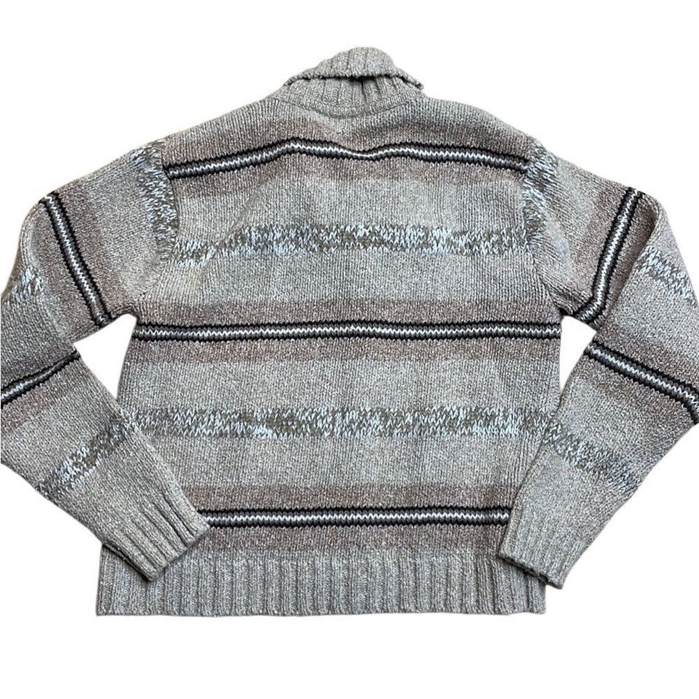 Vintage 90s Vintage Liz Claiborne Cozy Beige Cable Knit Cardigan Sha Size S / US 4 / IT 40 - 5 Thumbnail