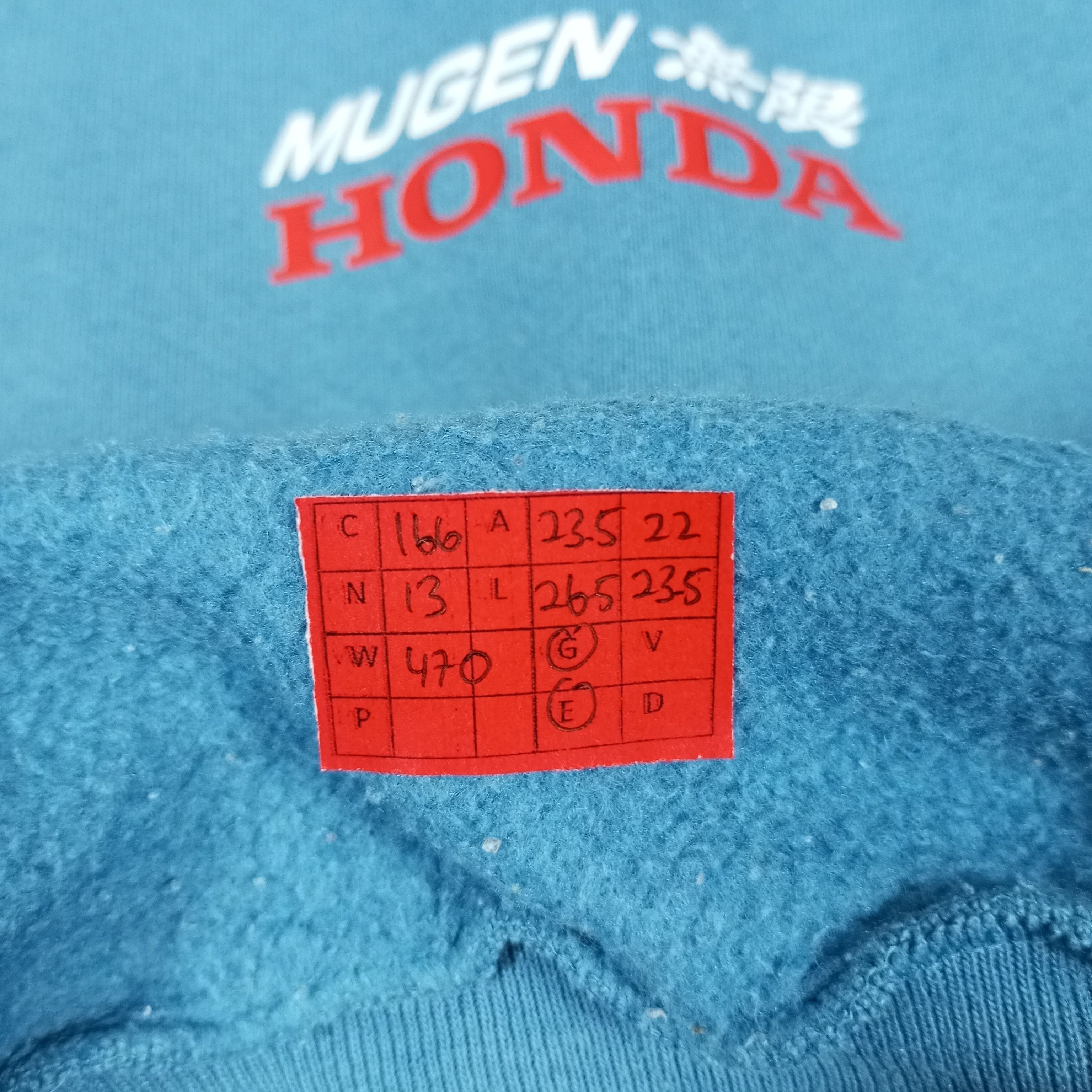 Japanese Brand × Vintage Mugen Honda Japanese Motorsports Custom Art Sweatshirt Size US L / EU 52-54 / 3 - 11 Thumbnail