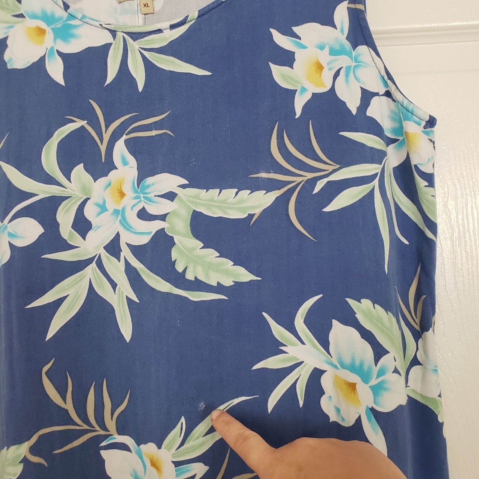Designer Tahiti Reef Club Floral Hawaiian Dress Womens Size XL Tropic Size XL / US 12-14 / IT 48-50 - 4 Thumbnail