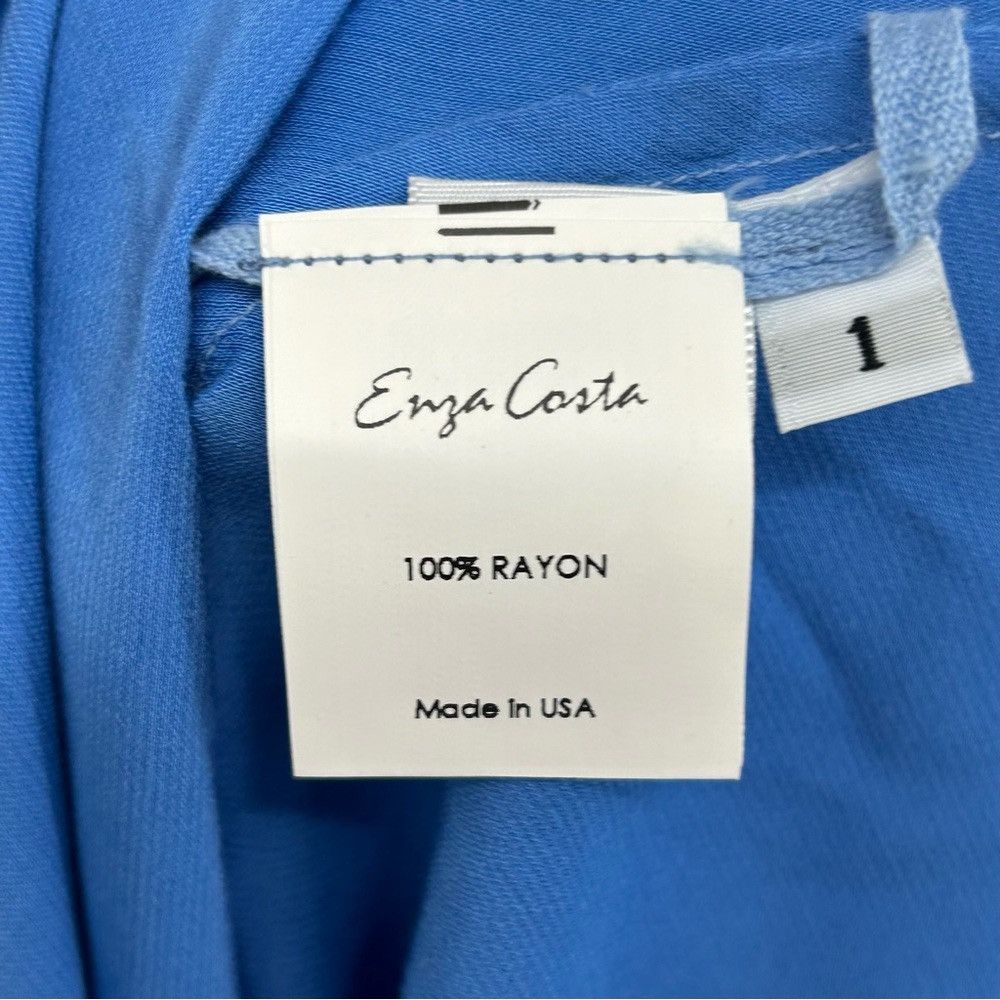 Enza Costa ENZA COSTA SATIN BIAS CUT SLIP DRESS IN POOL BLUE WOMENS Size S / US 4 / IT 40 - 3 Thumbnail
