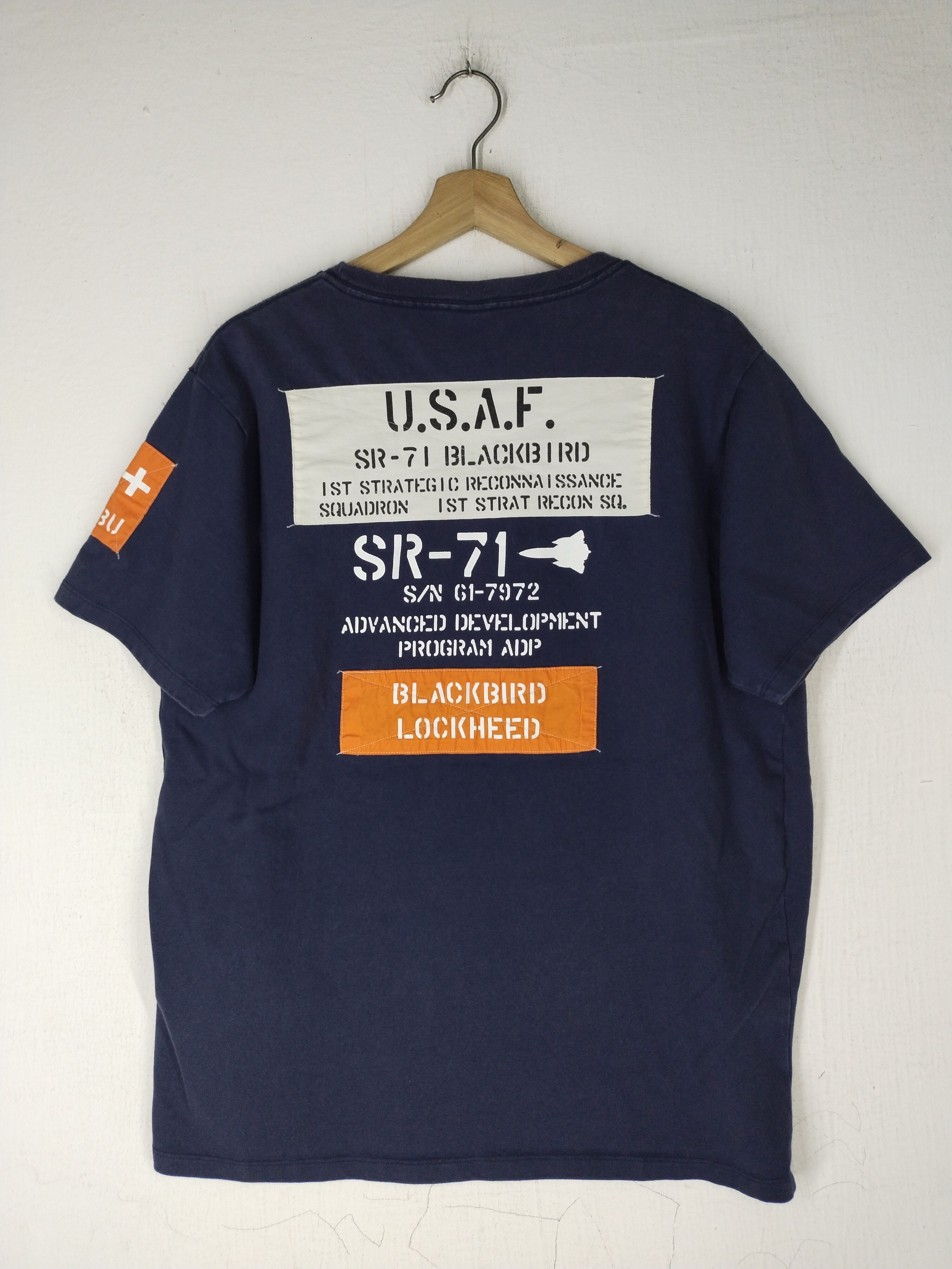 Avirex Vintage Avirex Blackbird Lockheed Tee Size US L / EU 52-54 / 3 - 1 Thumbnail