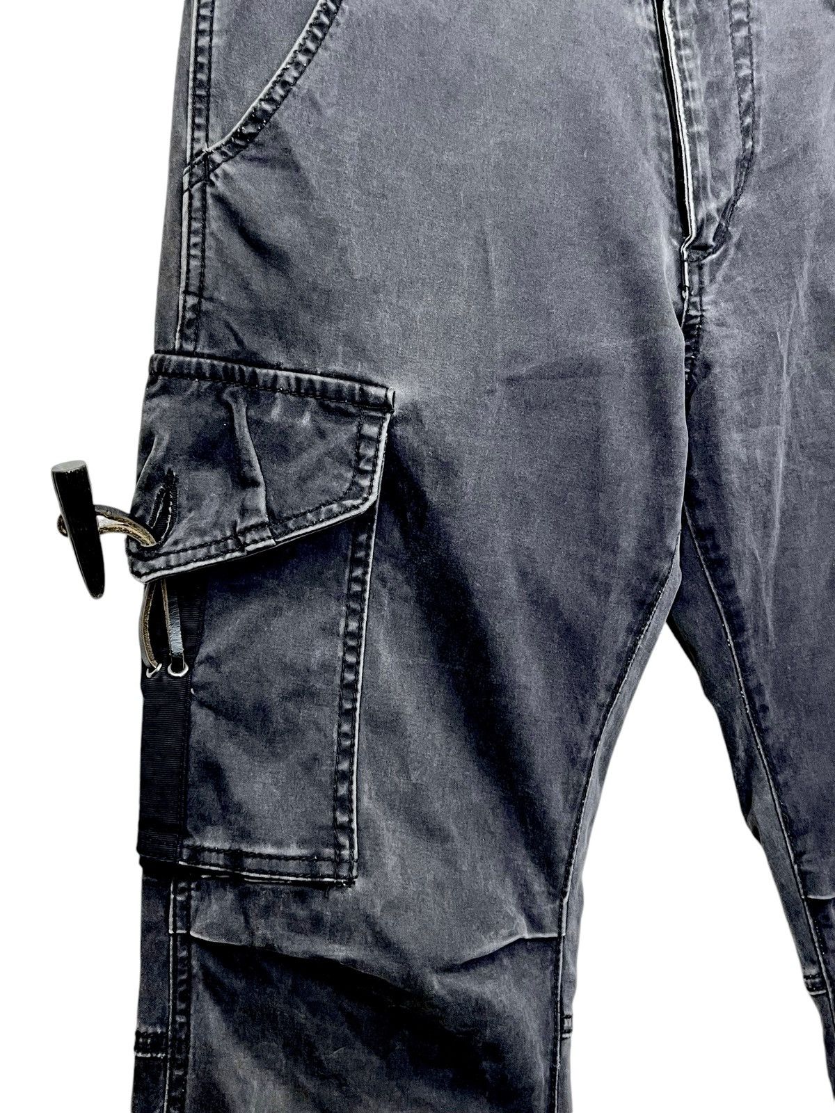 Vintage FYE🔥CAV Punk Slate Black Stretch FLARE Toggle Closure Cargo Size US 31 - 5 Thumbnail