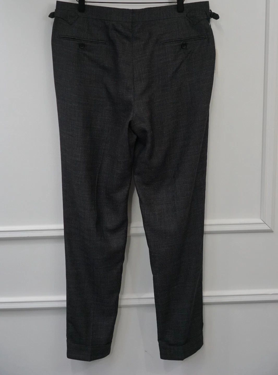Suitsupply Men Suitsupply Pants Trousers Grey Wool Silk Linen UK/US40S Size 40S - 2 Thumbnail