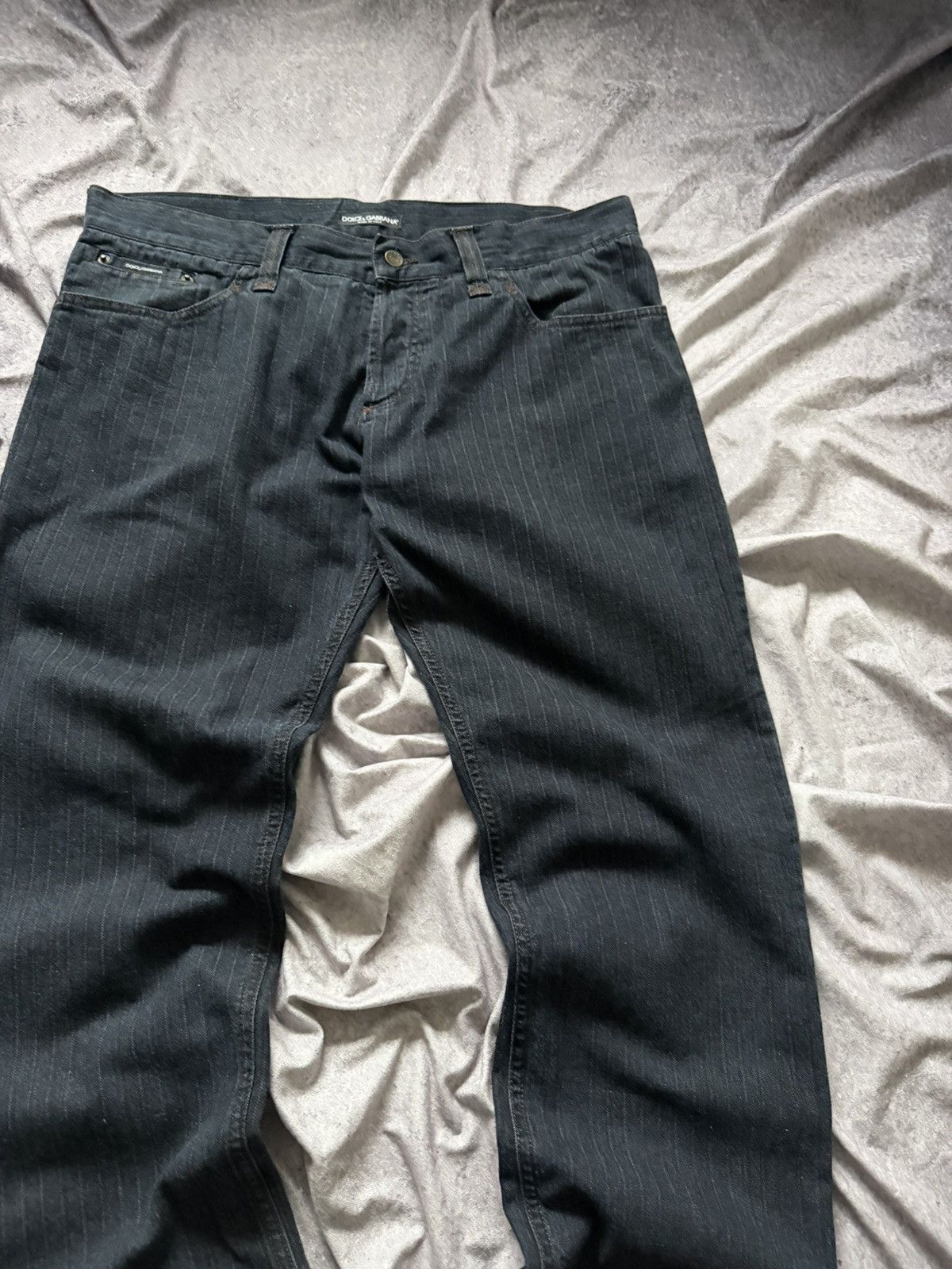 Dolce & Gabbana Dolce & Gabbana Denim Collection Men Jeans Striped Size US 38 / EU 54 - 9 Thumbnail