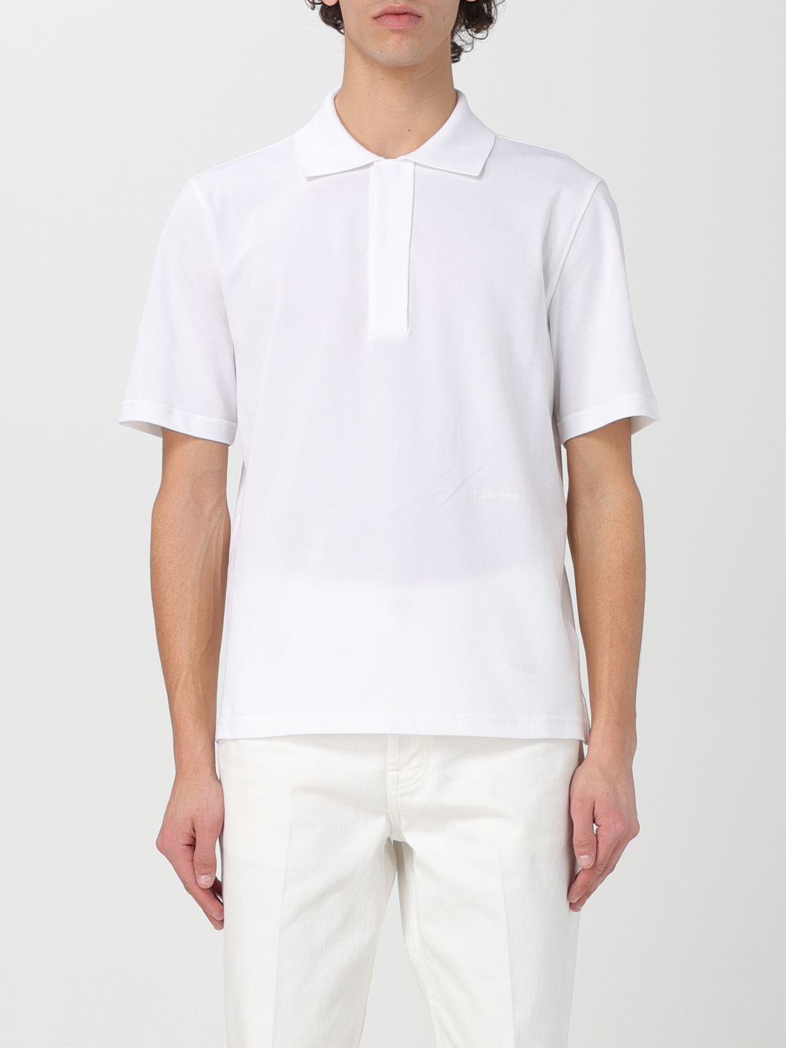 image of Lanvin Polo Shirt Men White (Size XL)