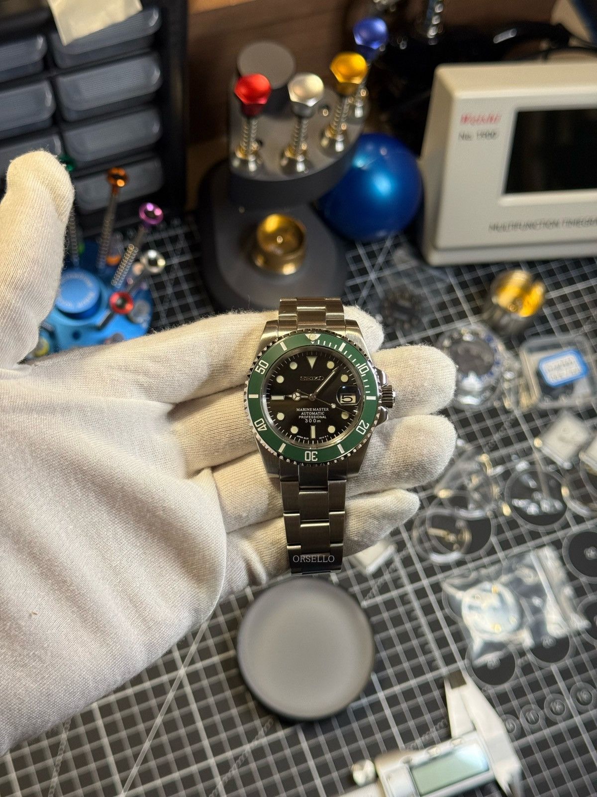 Seiko Seiko mod watch submariner starbucks 40mm Size ONE SIZE - 2 Thumbnail