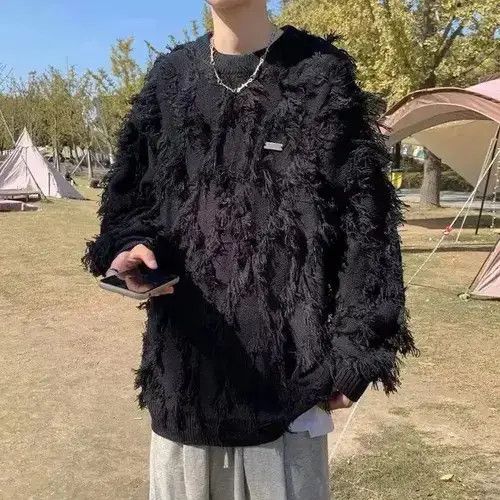Aran Isles Knitwear × Handmade × Japanese Brand Streetwear Y2k sweater pullover feathers retro style Size US L / EU 52-54 / 3 - 2 Thumbnail