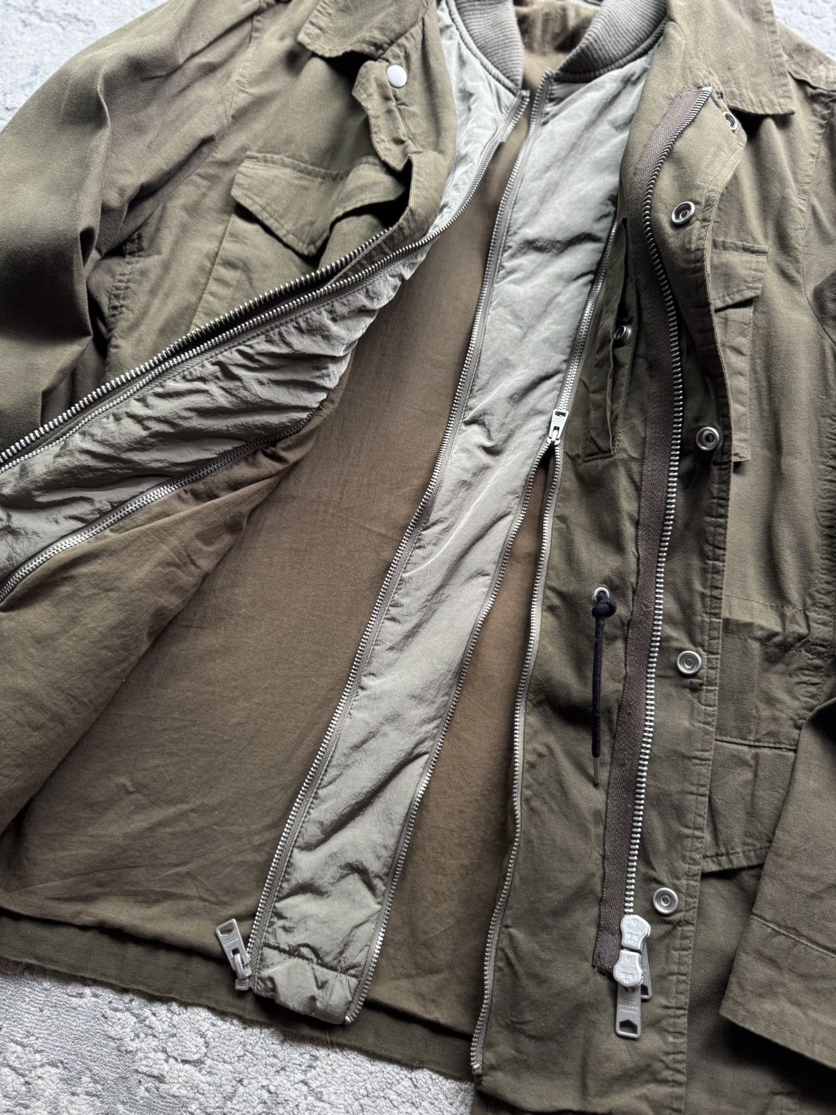 Allsaints AllSaints Halley Stevensons Olive Waxed Military Jacket L Size US L / EU 52-54 / 3 - 6 Thumbnail