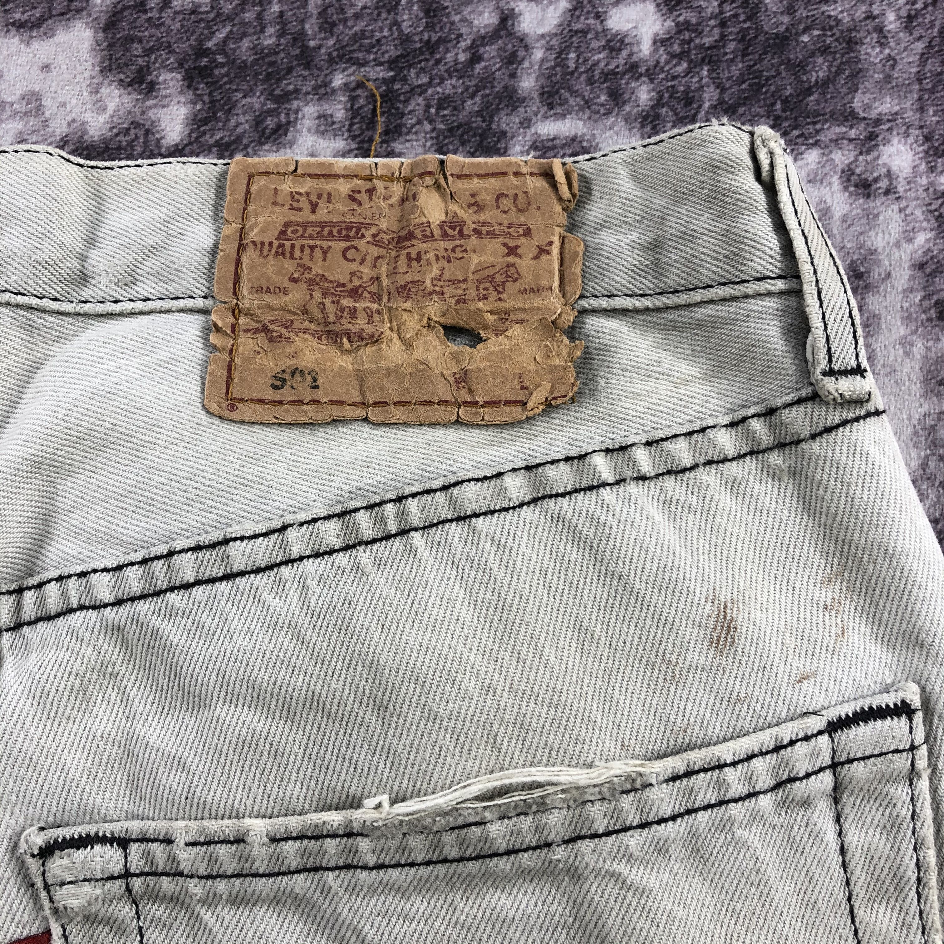 Levi's × Vintage 90s Vintage Ash Gray Levis 501 Jeans-JM2689 Size US 35 - 5 Thumbnail
