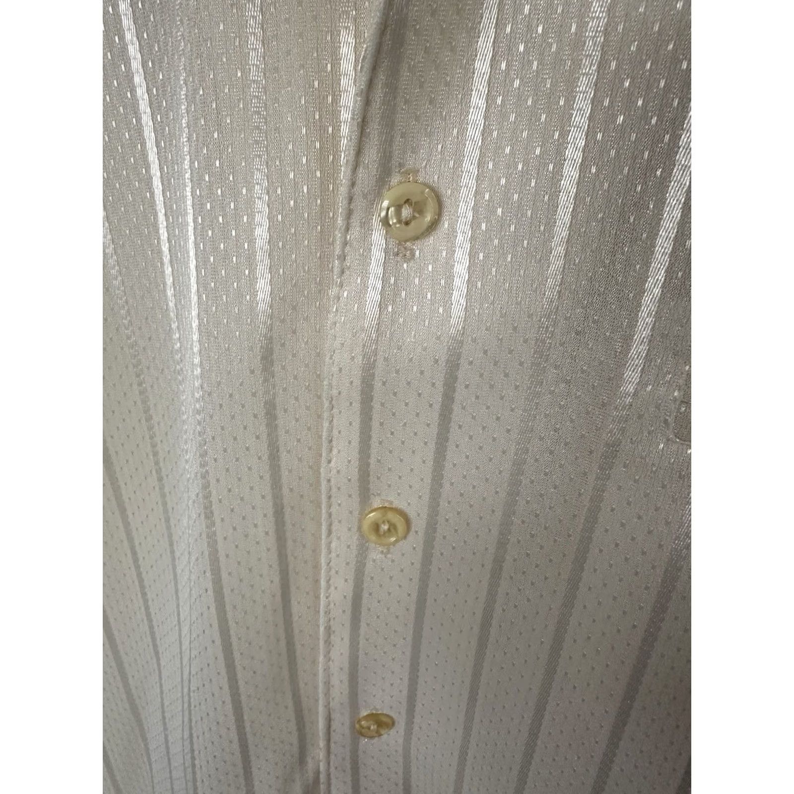 Vintage VINTAGE Alan Stuart Beige 70s Short Sleeve Button-Up Shirt Mens S 19” Chest 28.5” Length NWOT Size US S / EU 44-46 / 1 - 2 Thumbnail