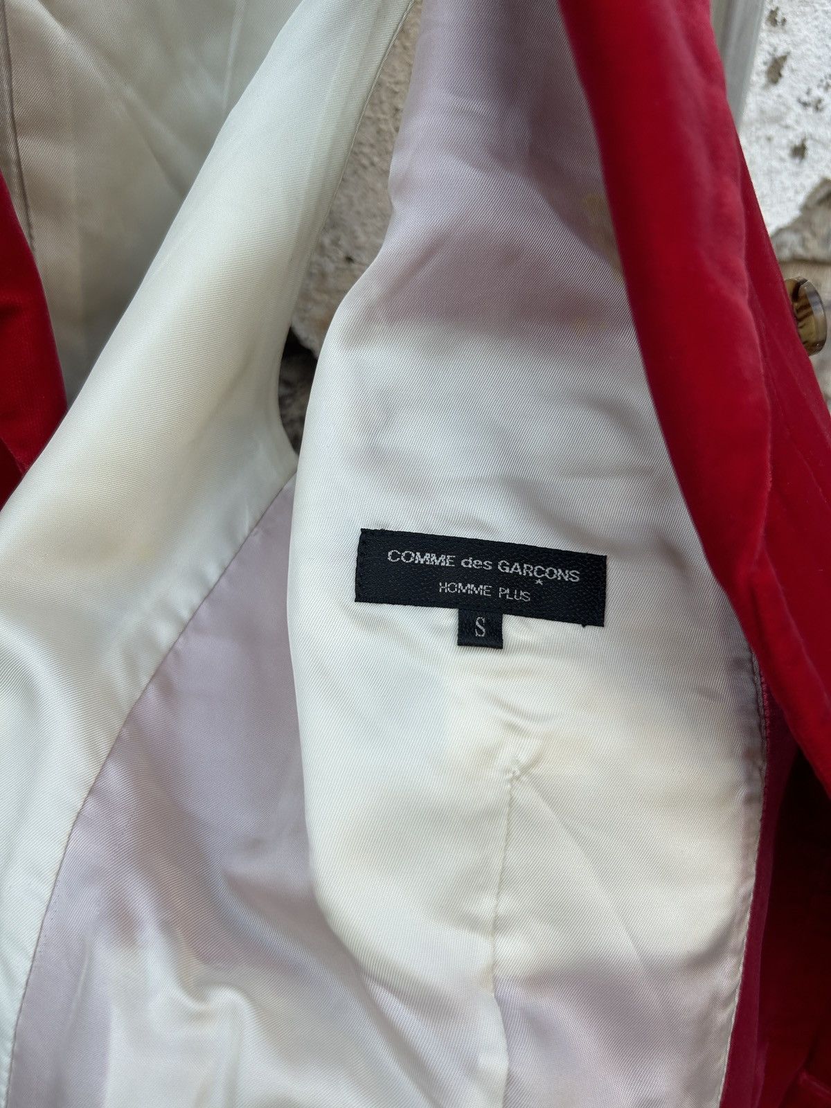 Comme des Garcons Homme Plus FW07 Velvet Double Breasted Waistcoat Size US S / EU 44-46 / 1 - 9 Thumbnail