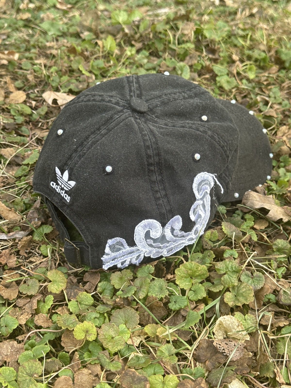 Adidas Laced Dad Hat by @kendallcustoms Size ONE SIZE - 3 Thumbnail