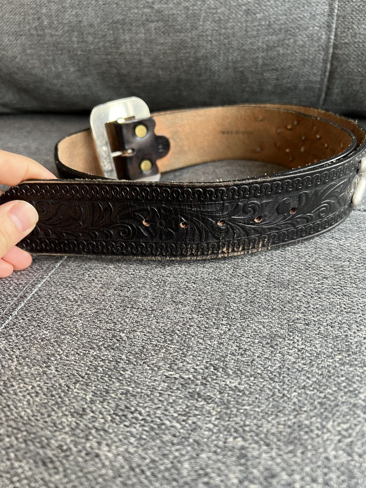 Vintage 1930s CL western bullet belt Size 34 - 4 Thumbnail