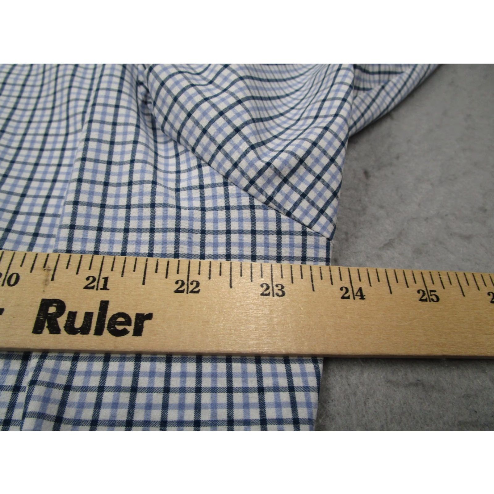 Mizzen+Main Mizzen+Main Leeward Shirt Mens XL Trim Fit Blue White Plaid Performance Stretch Shirt Mens XL Blue White Plaid Size US XL / EU 56 / 4 - 6 Thumbnail