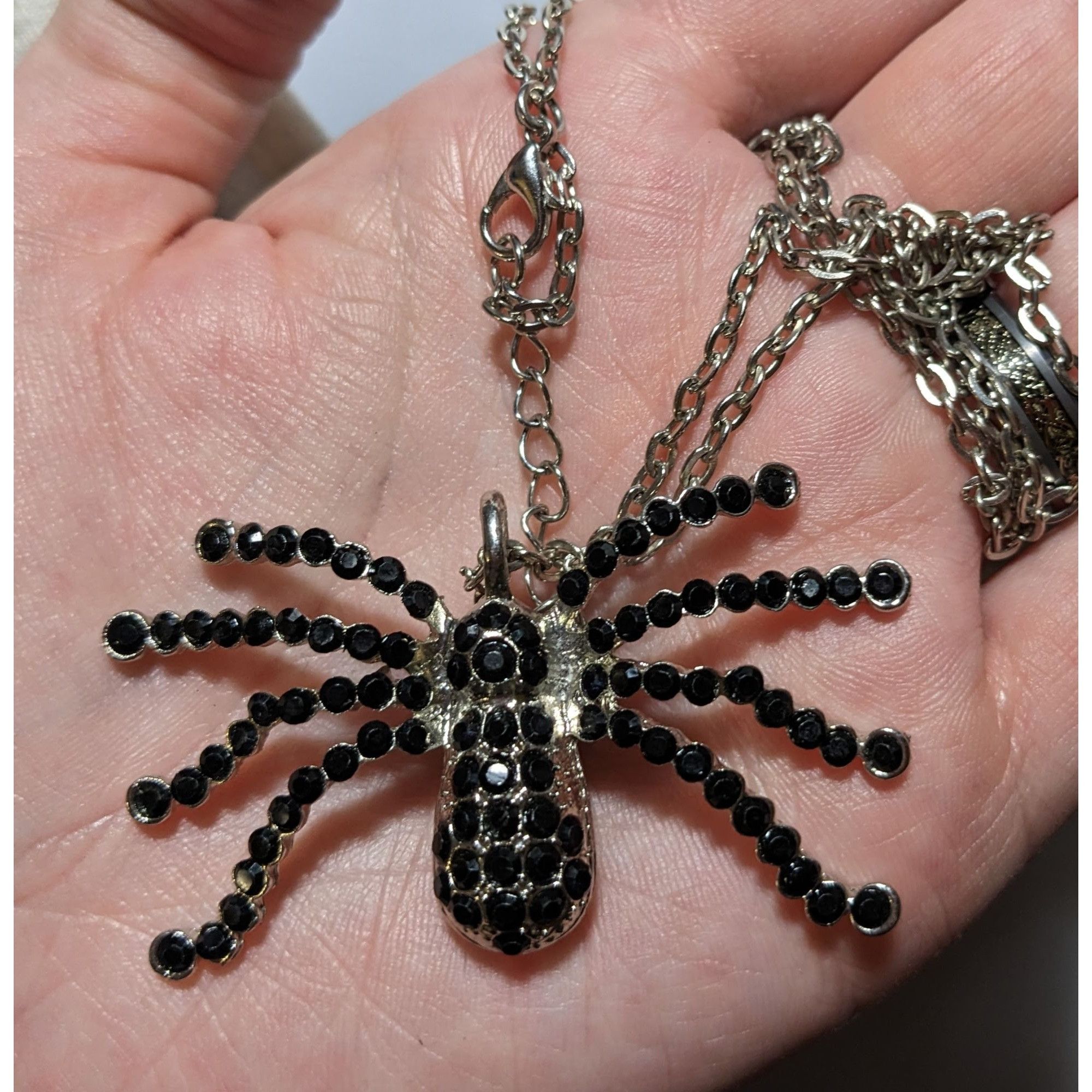 Other Witchy Gothic Rhinestone Spider Pendant Necklace Size ONE SIZE - 3 Thumbnail